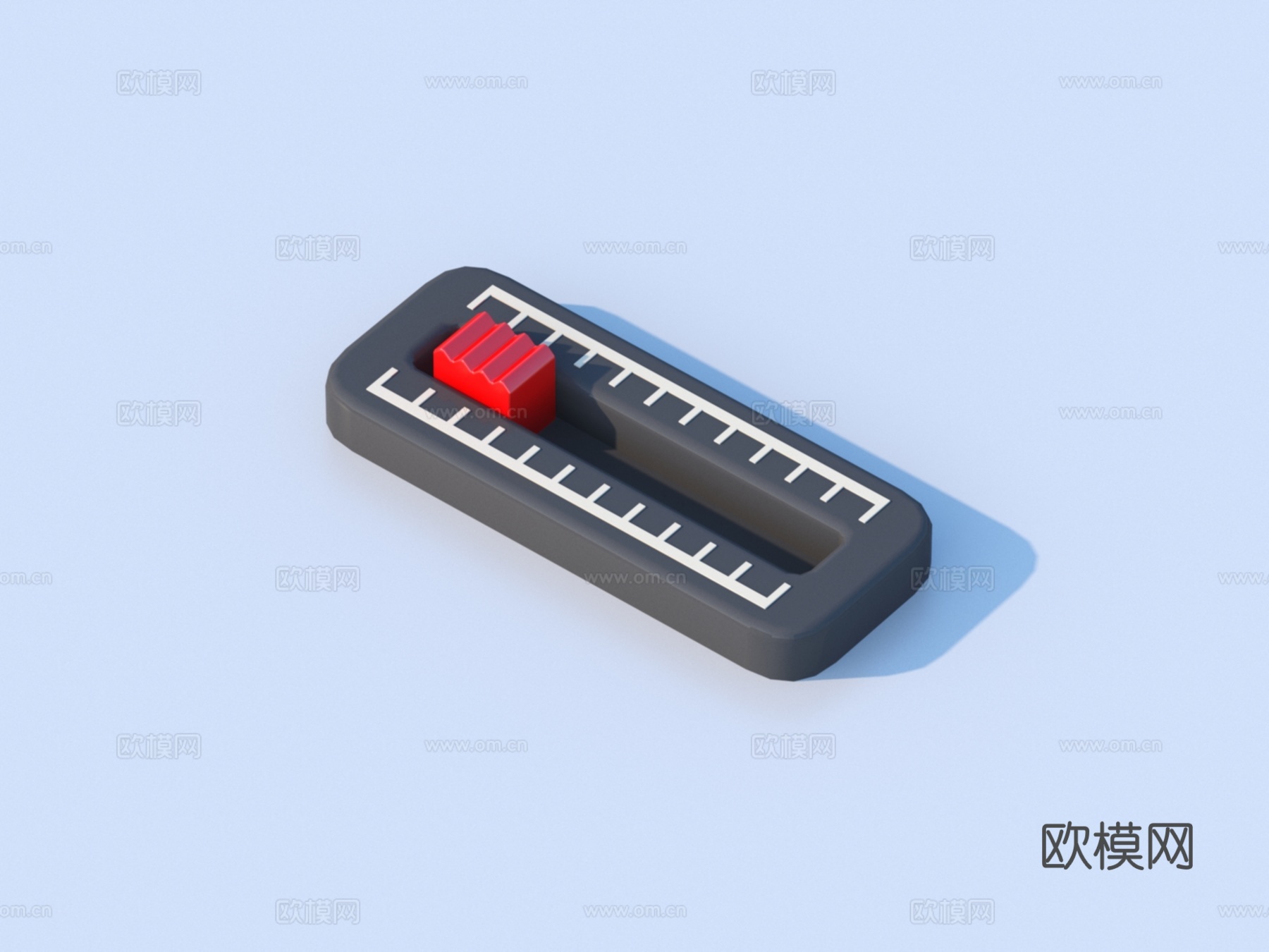 电源开关 按钮 五金件 零件3d模型