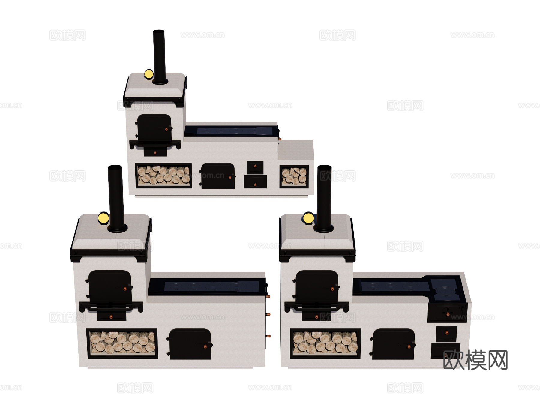 烤炉窑炉 户外烤炉窑炉 披萨窑炉su模型
