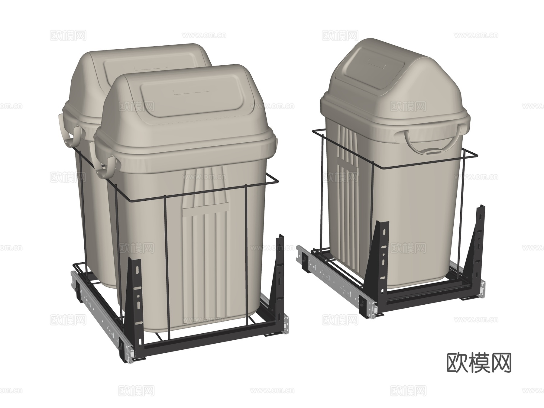 橱柜五金su模型