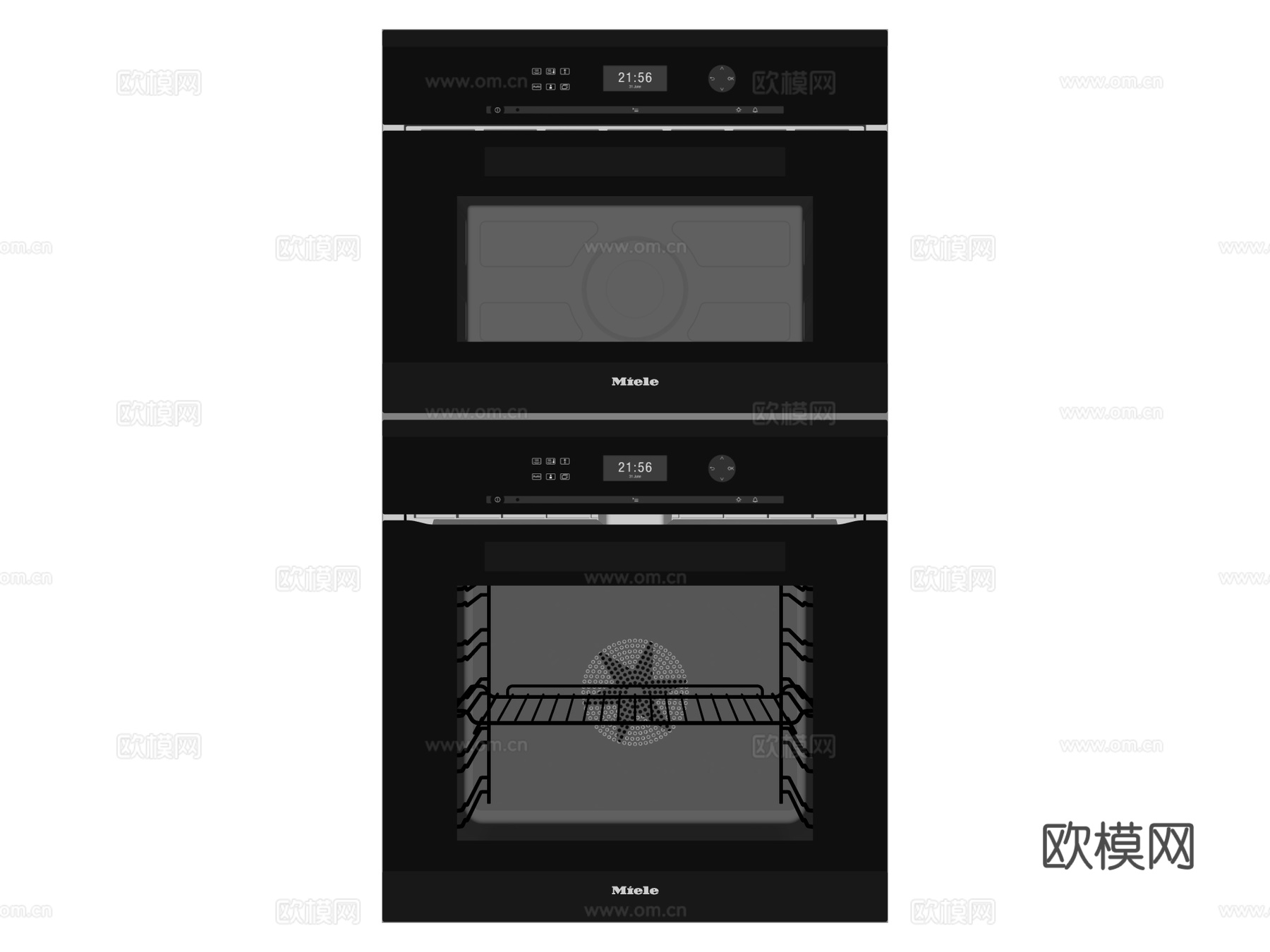 嵌入式蒸烤箱su模型