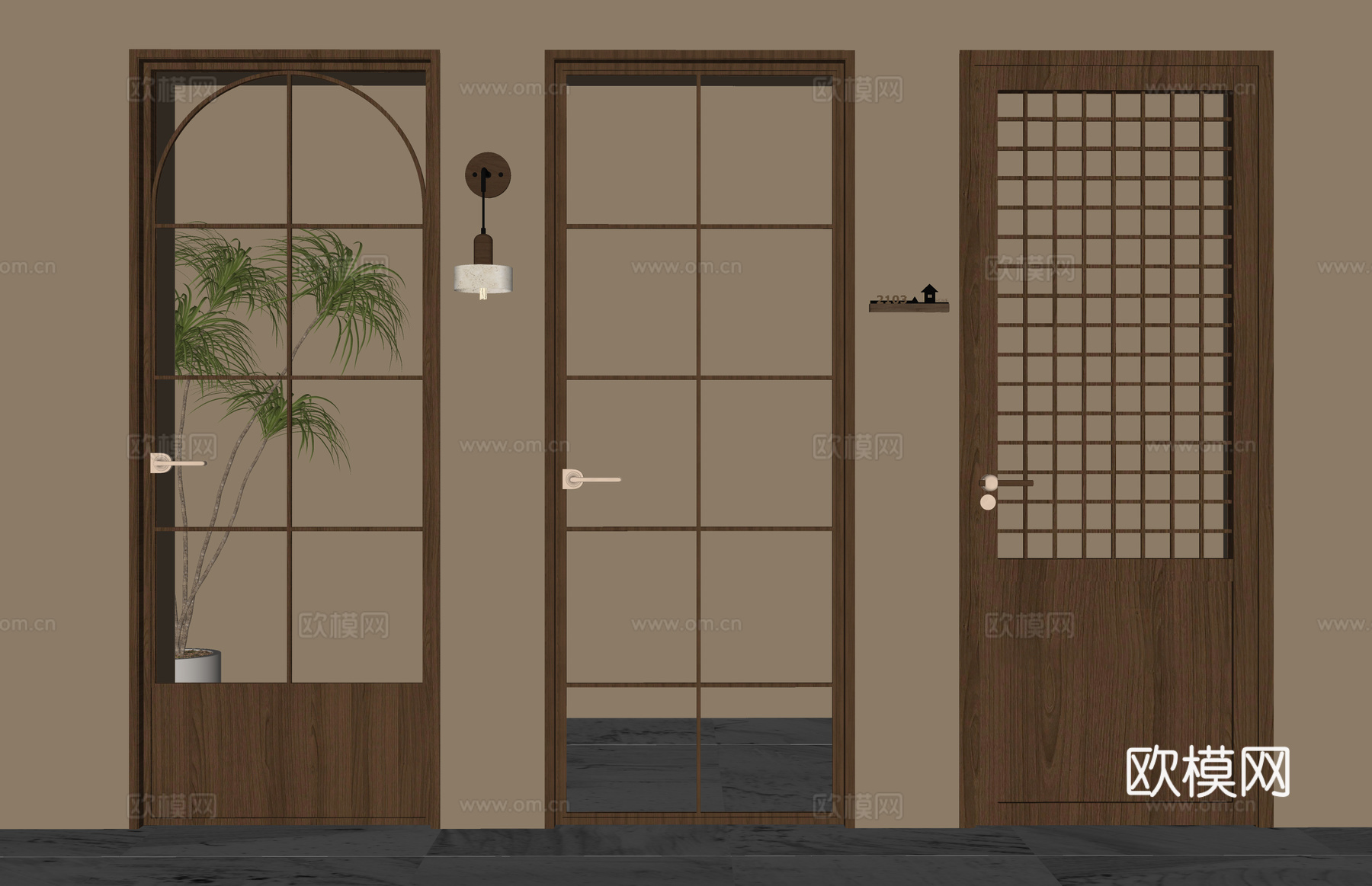 小品 门 窗 五金 装饰 门窗 陈设 桌椅su模型