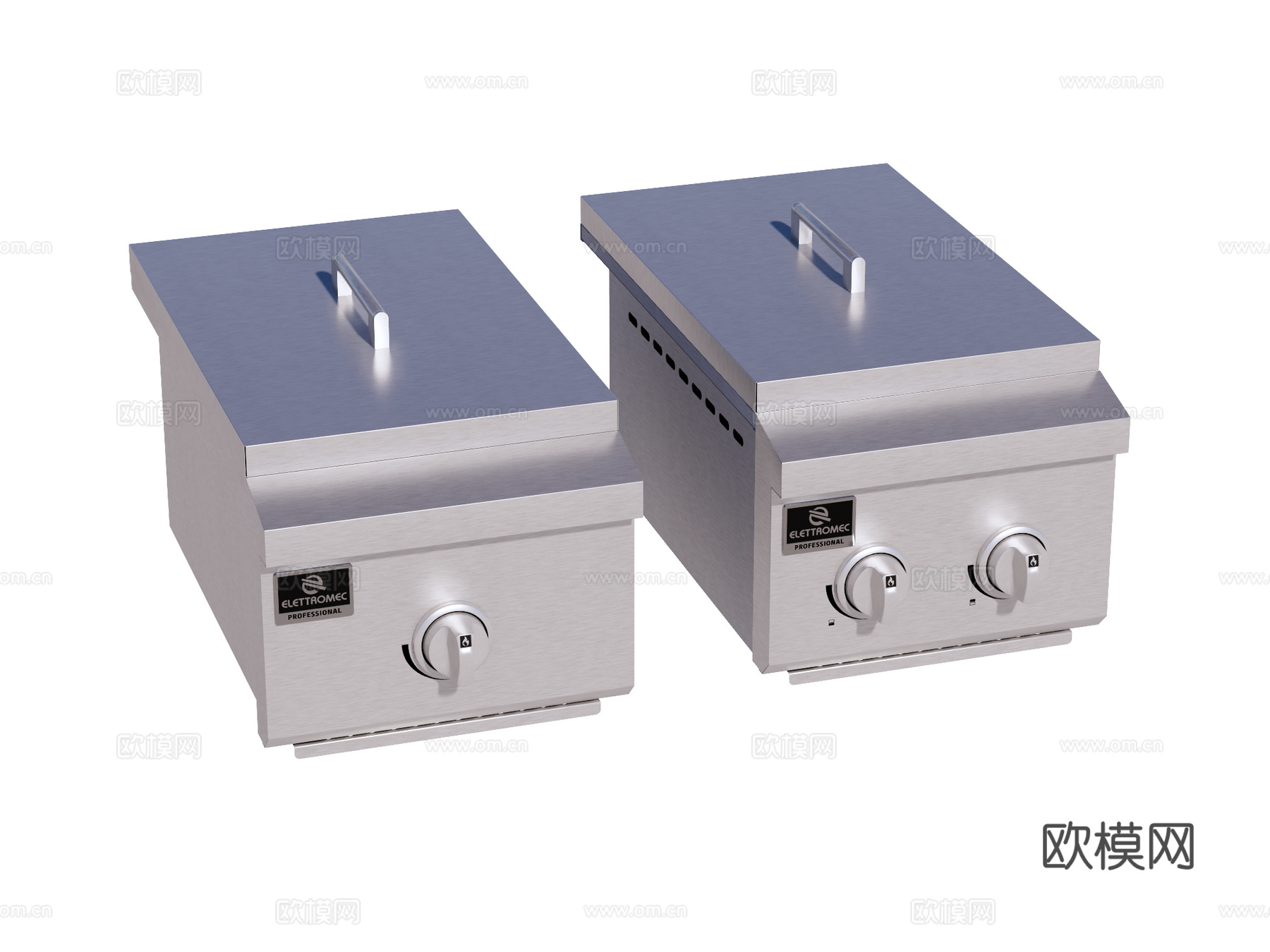 商用厨房设备 油炸锅 炸薯条机su模型su模型