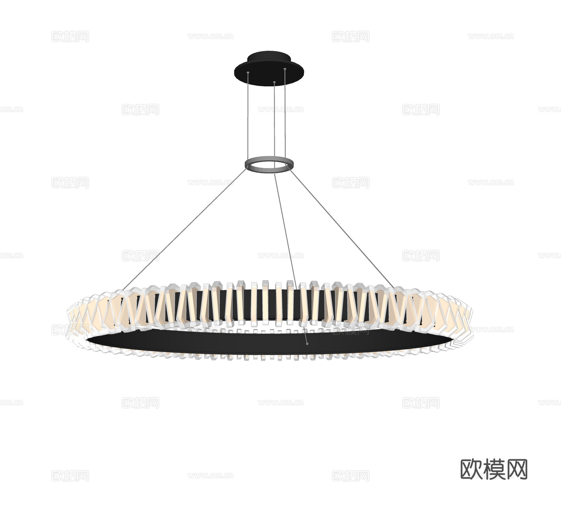 意式轻奢吊灯su模型