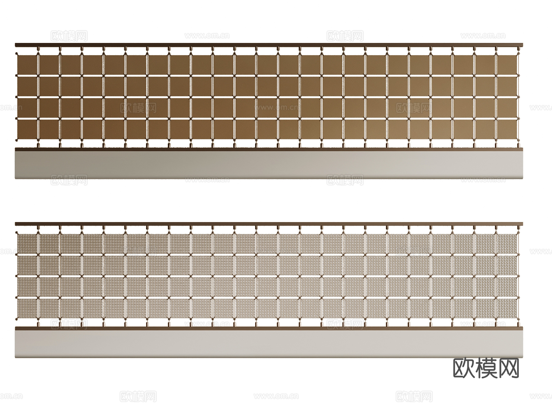 现代楼梯扶手su模型