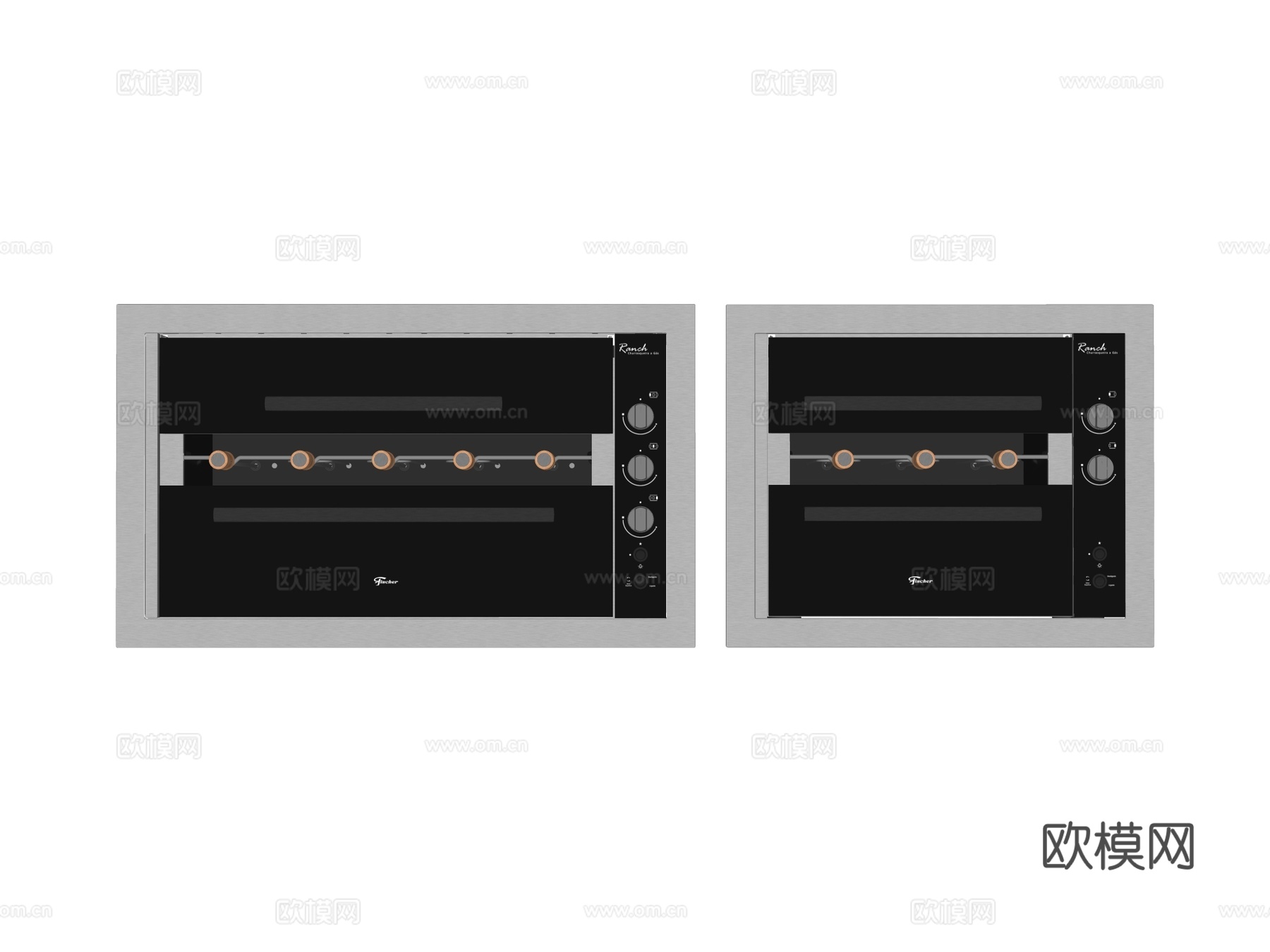 商用厨房设备 烧烤炉su模型