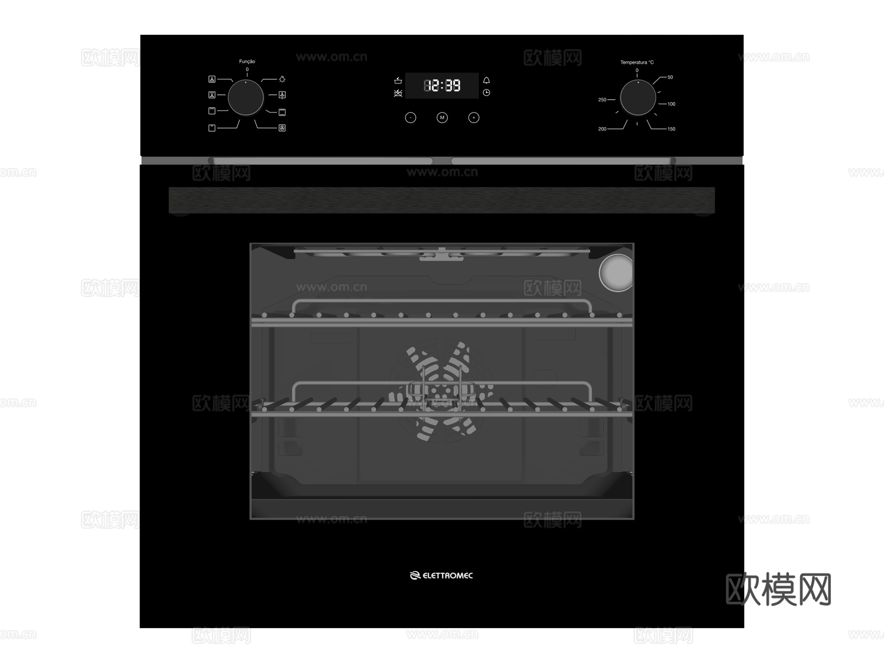 嵌入式蒸烤箱su模型