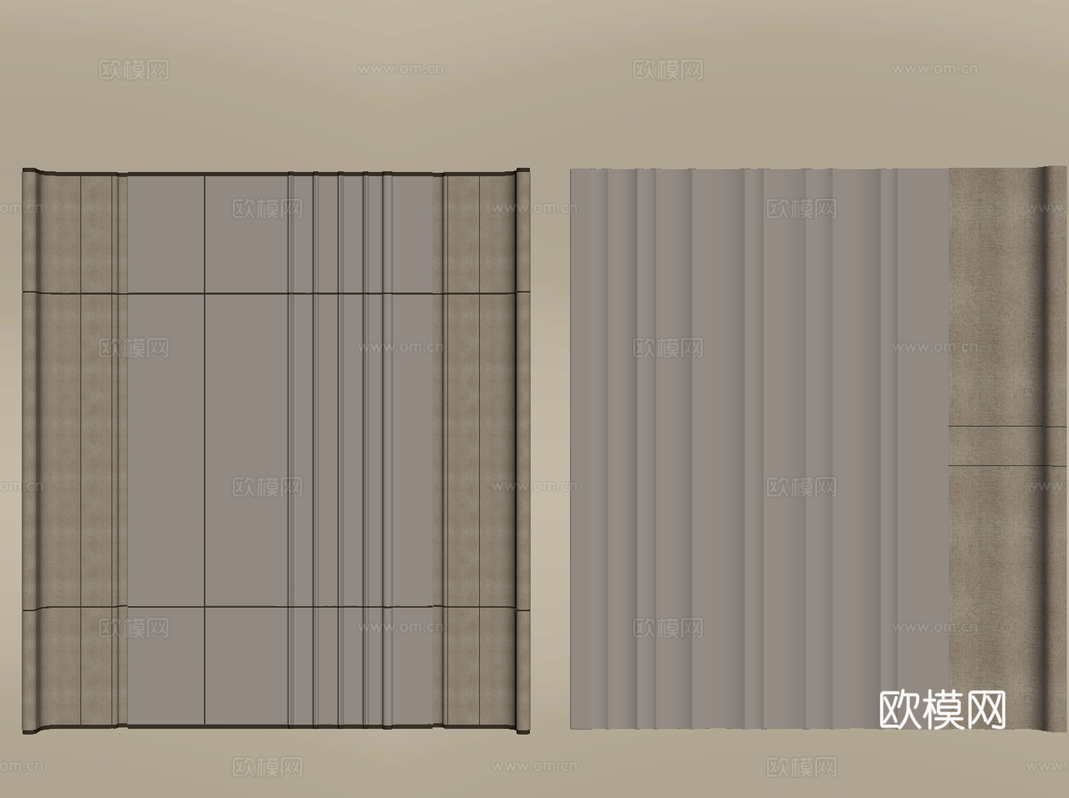 现代背景墙 沙发背景墙 电视背景墙su模型