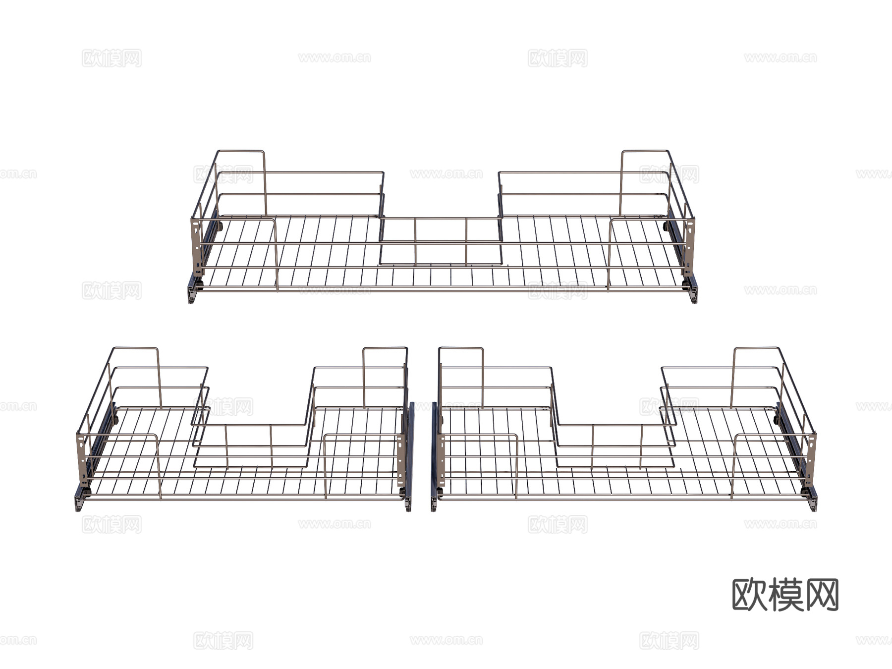 橱柜五金su模型