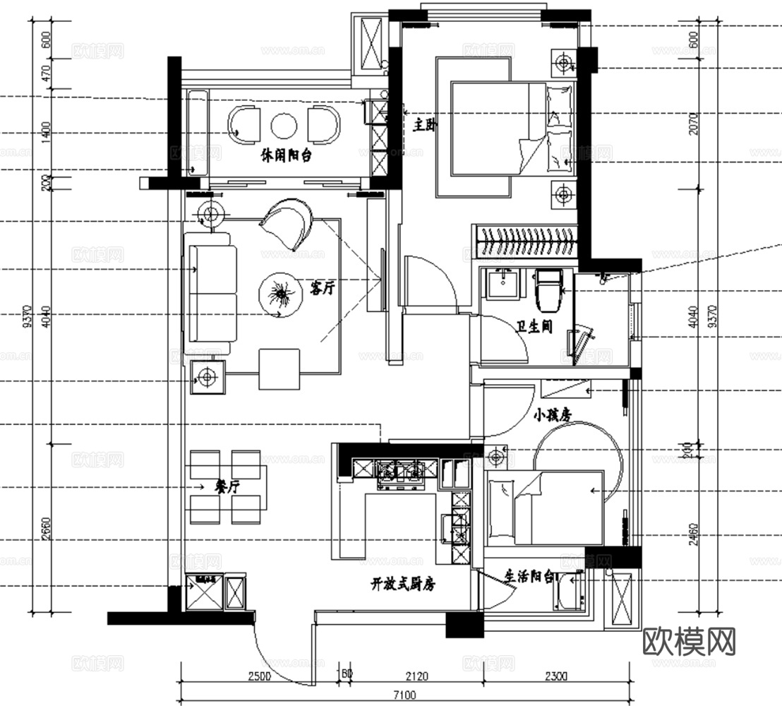 10套北欧风格样板间大平层别墅CAD施工图附效果图cad施工图