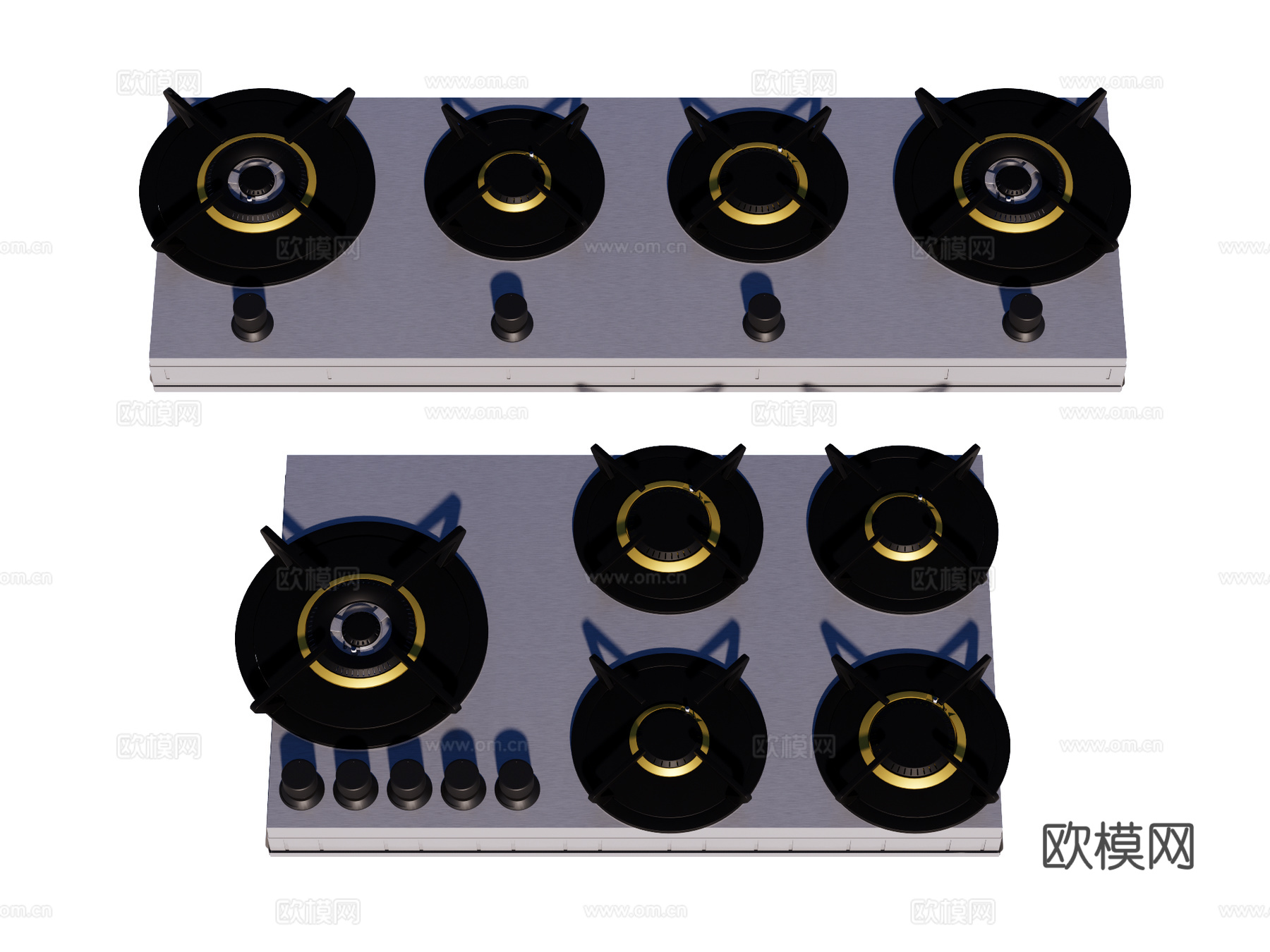 燃气灶 灶台su模型下载（渲染图1）