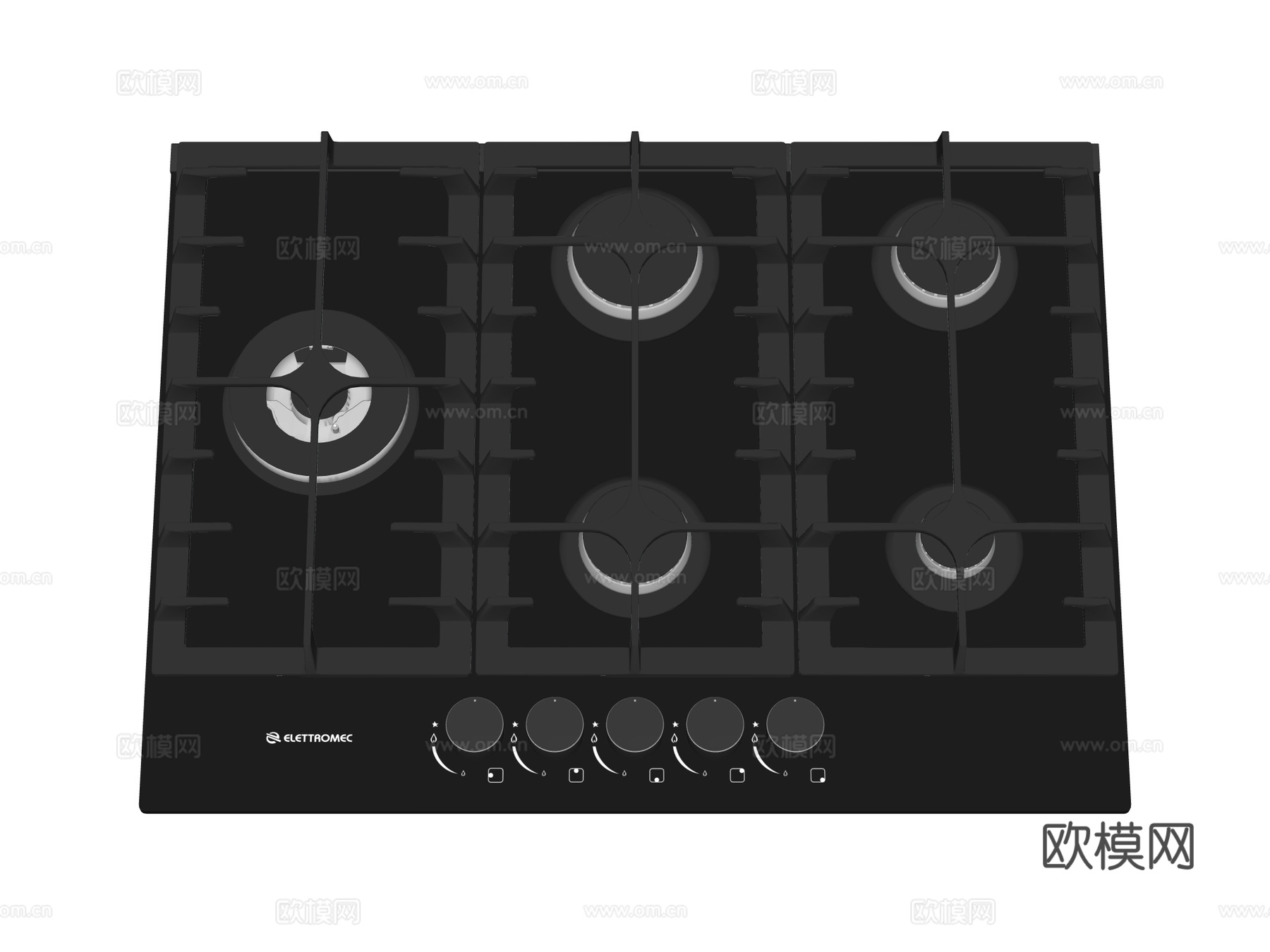燃气灶 灶台su模型