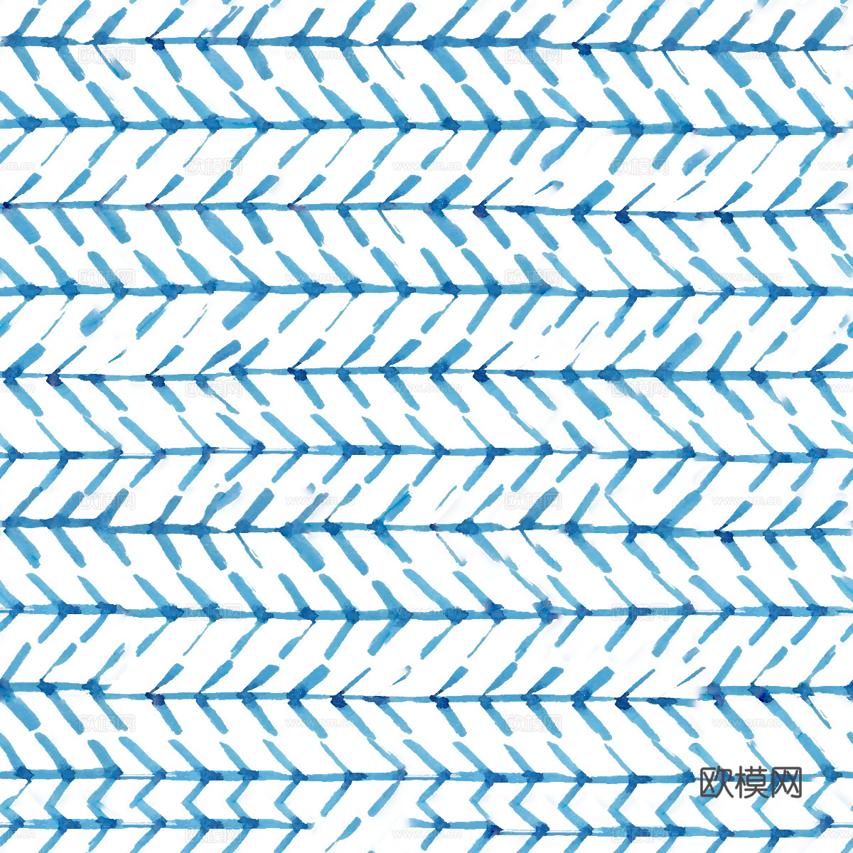 手绘蓝色水彩蜡染扎染印花布纹90下载