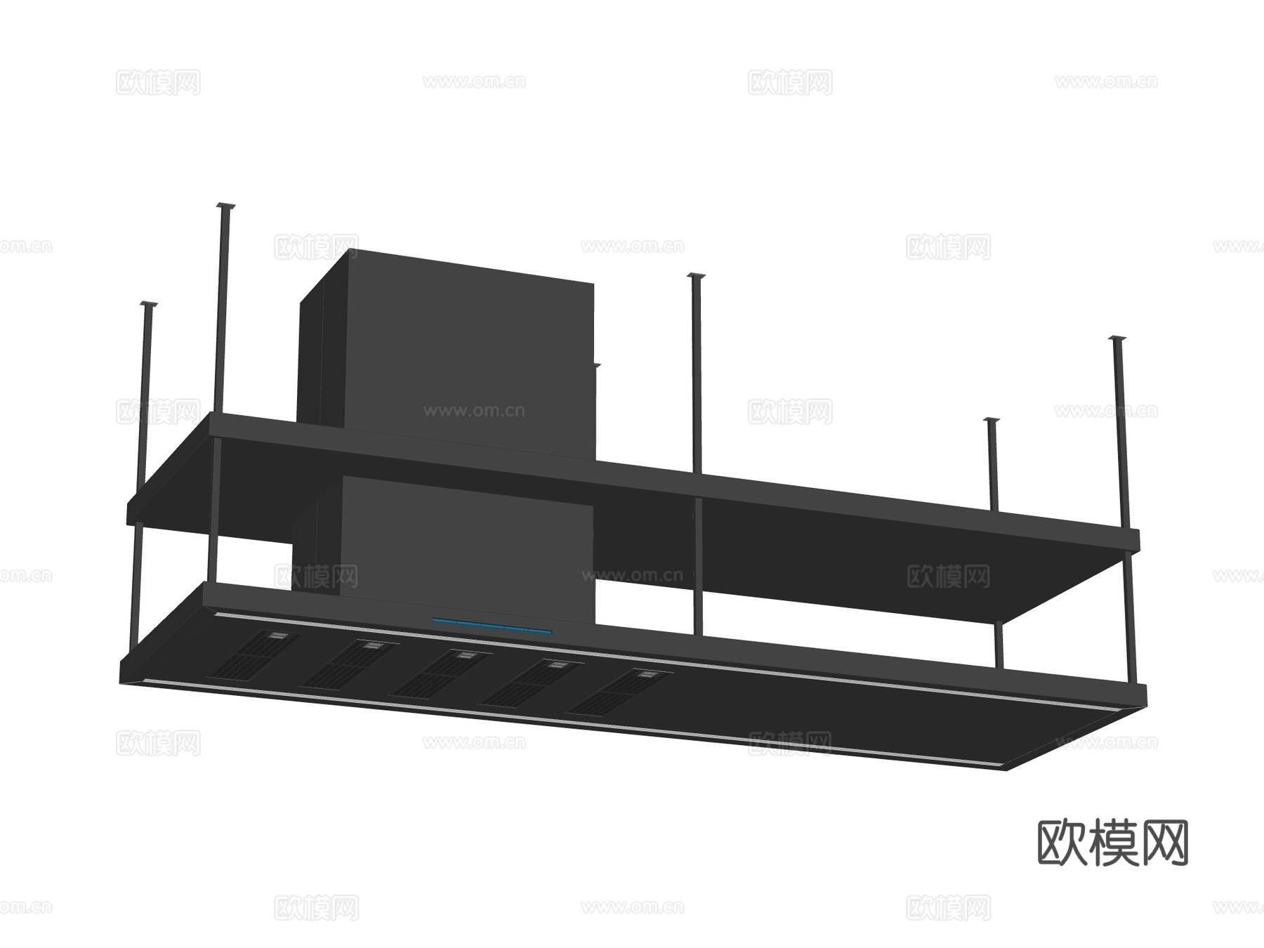 吊挂式抽油烟机 中岛抽油烟机su模型