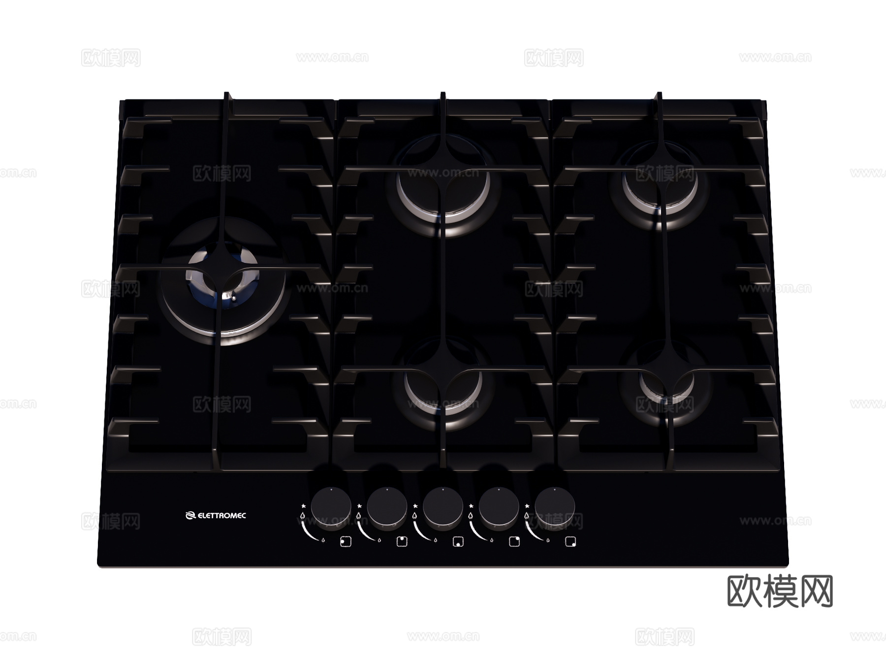 燃气灶 灶台su模型