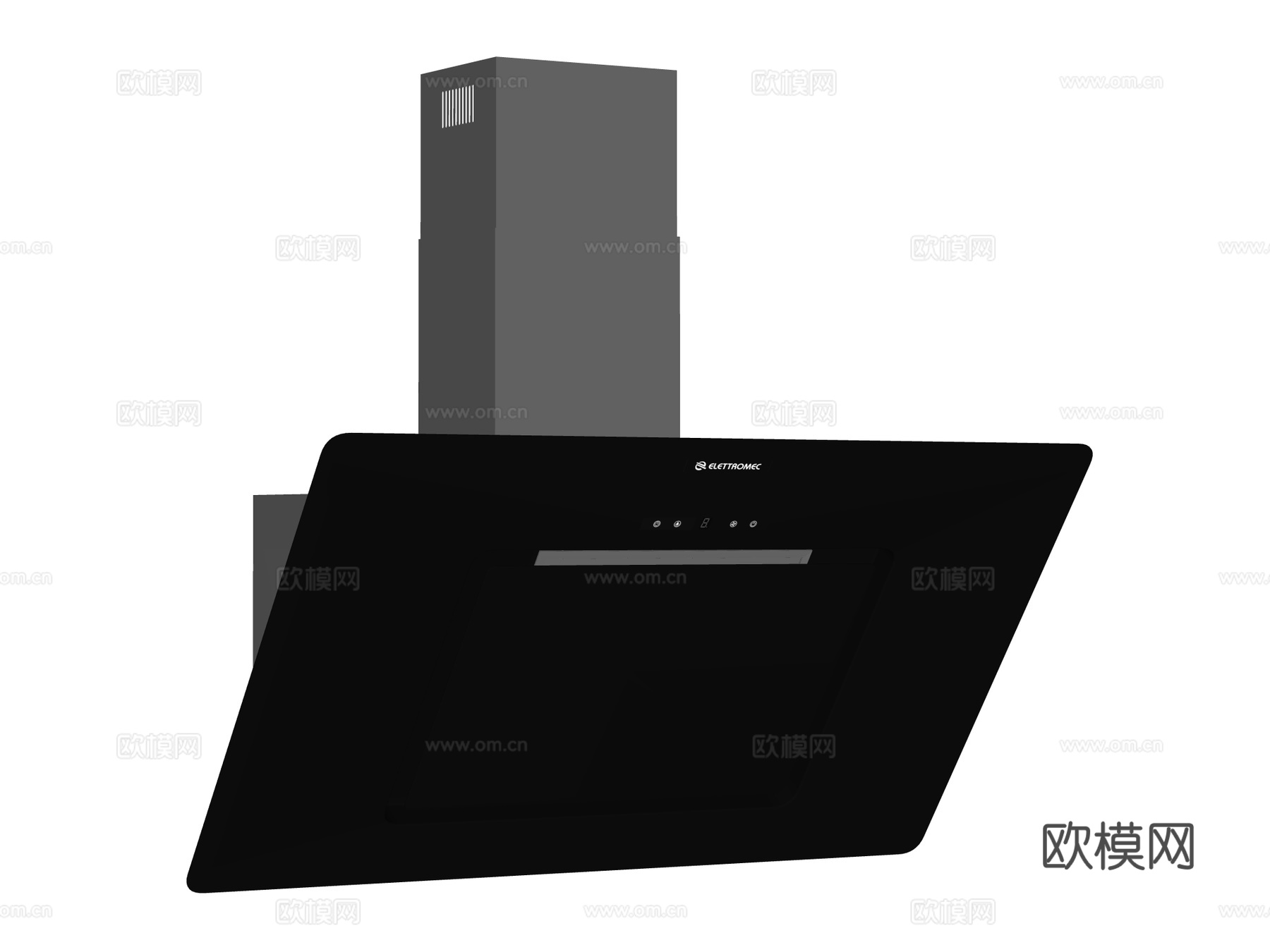 壁挂式抽油烟机su模型