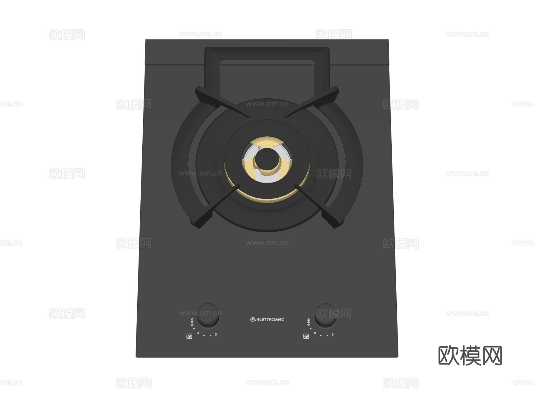 燃气灶 灶台su模型