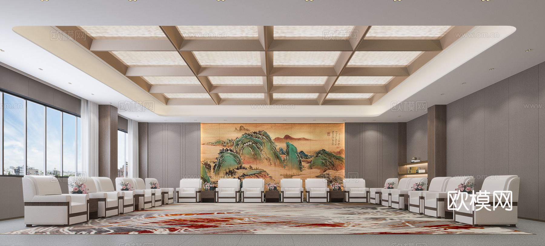 贵宾接待会议室3d模型下载