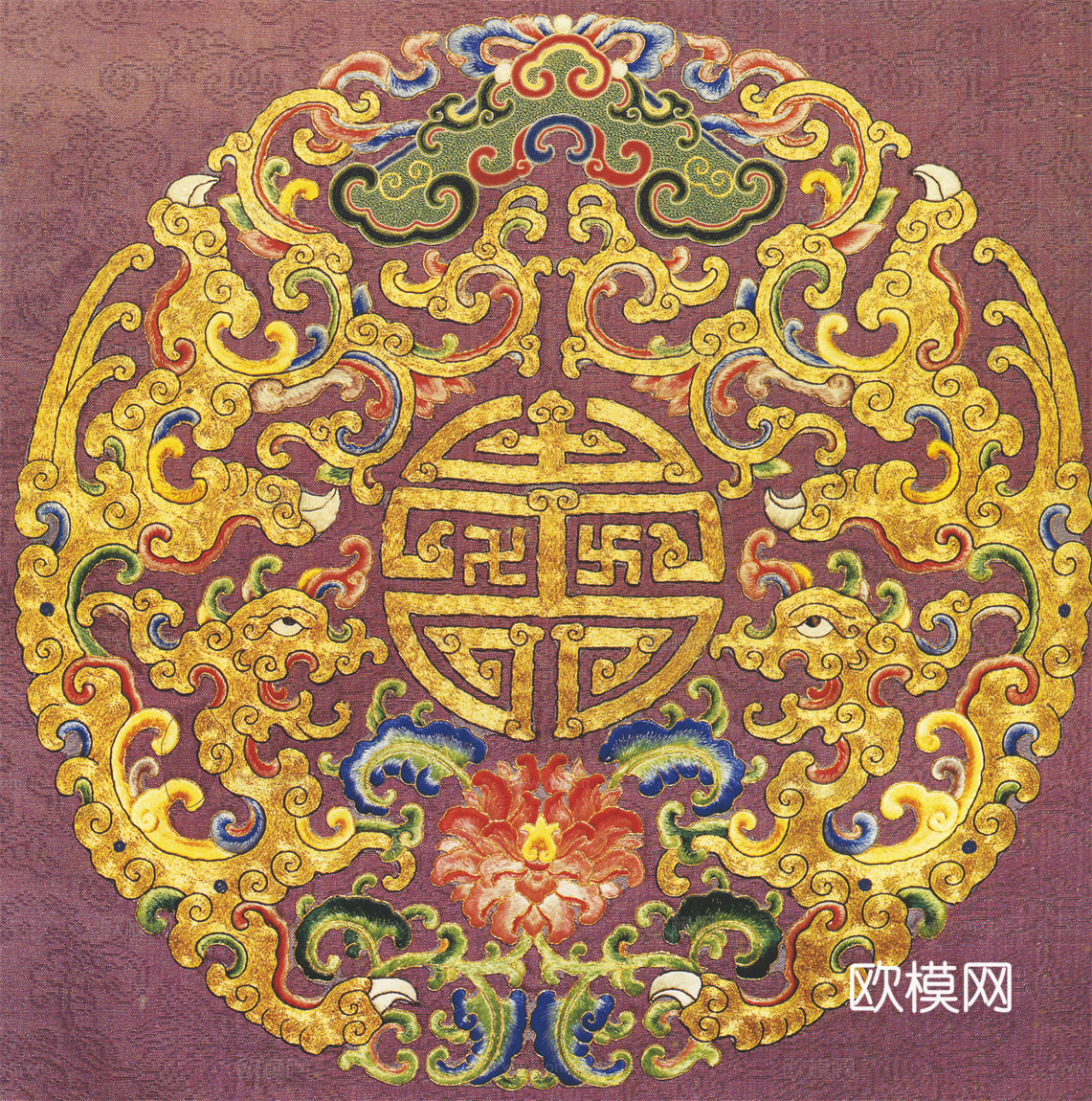 中国传统服饰纹理图案，吉祥图案，富贵图案207