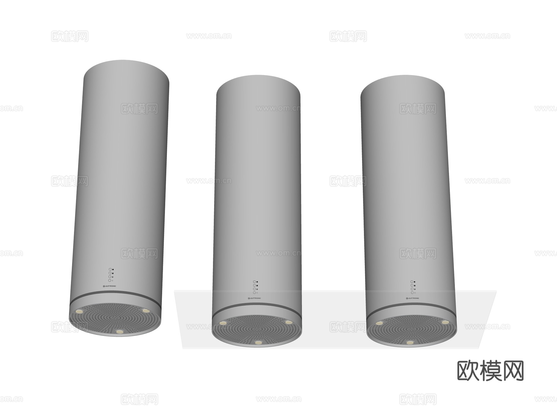 抽油烟机 圆形抽油烟机 中岛抽油烟机su模型