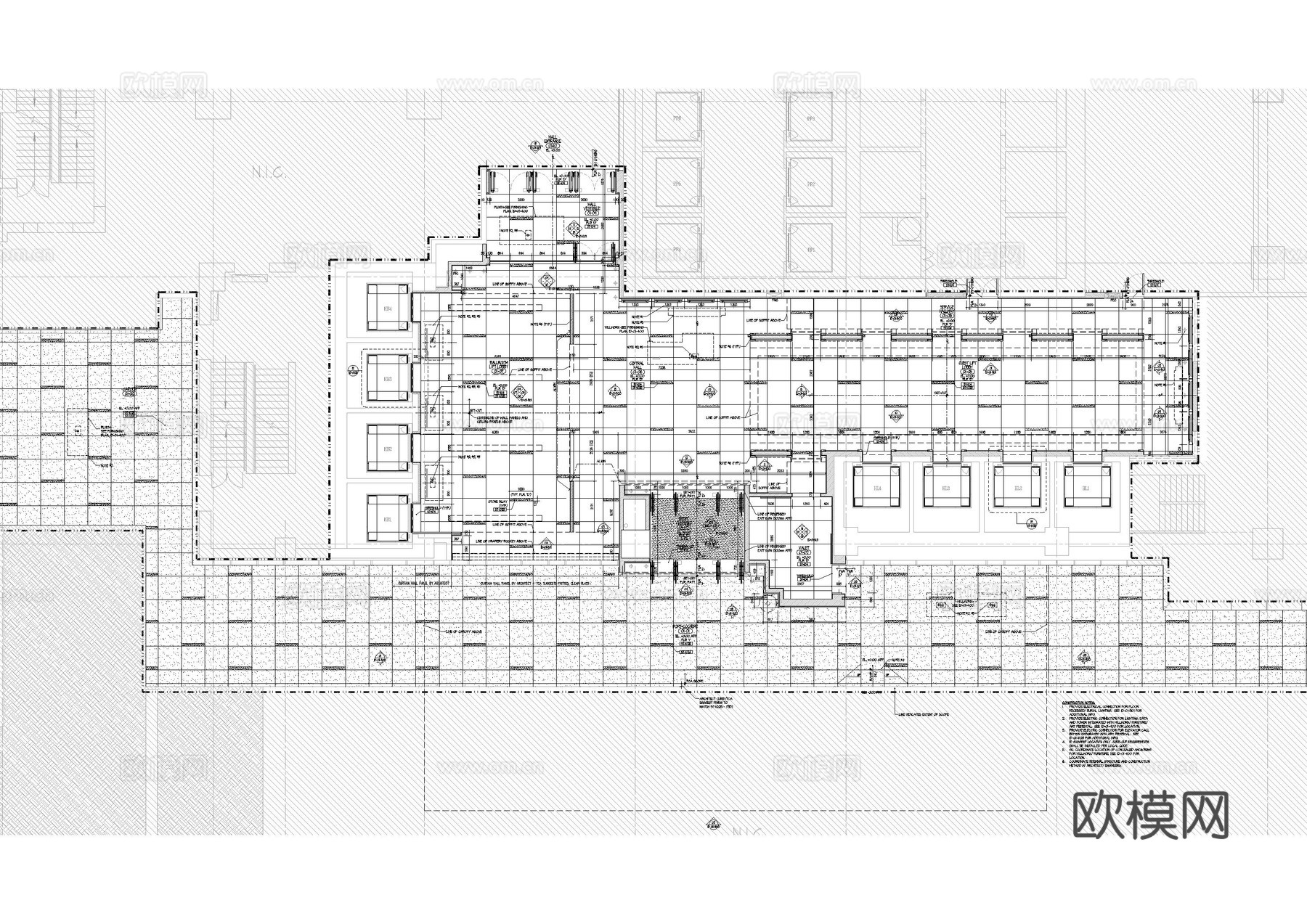 酒店大堂CADcad施工图