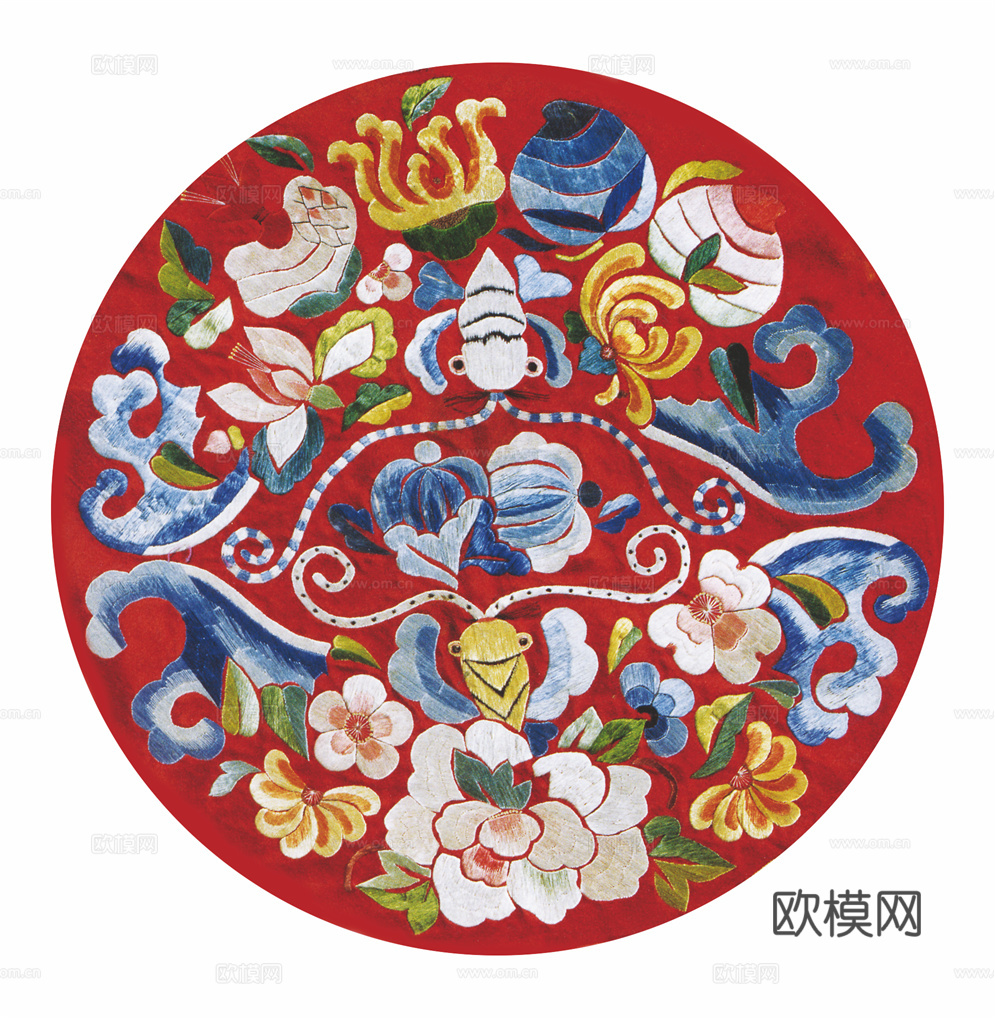 中国传统服饰纹理图案，吉祥图案，富贵图案226