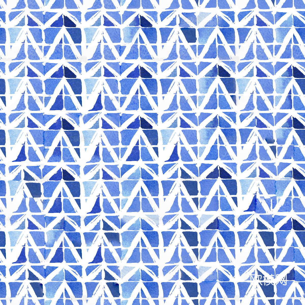 青色靛蓝水彩扎染蜡染布纹纹理31