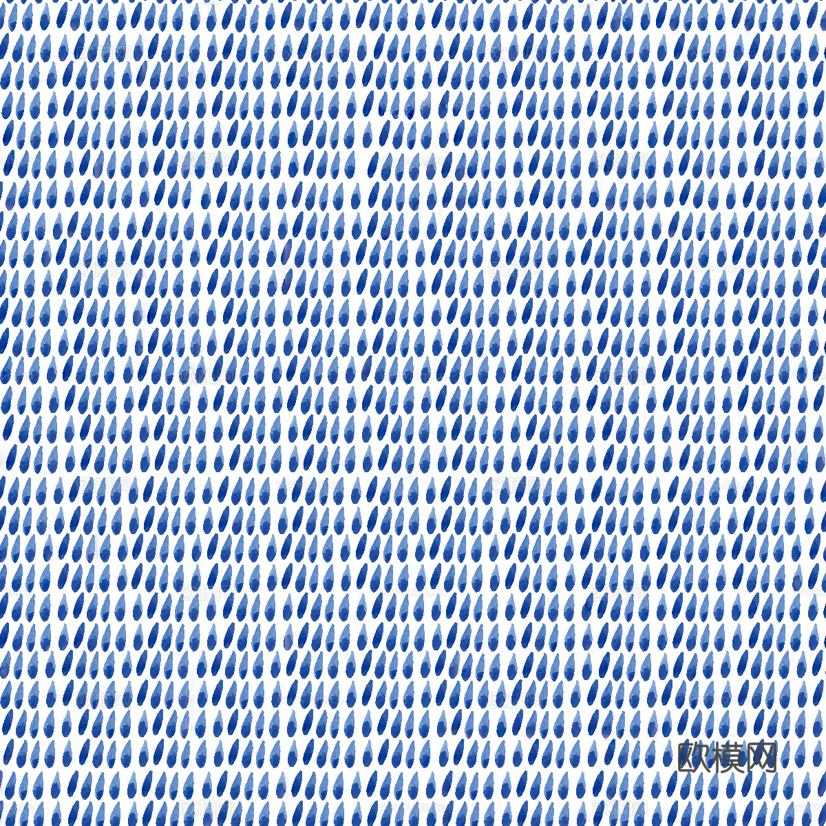 手绘蓝色水彩蜡染扎染印花布纹37