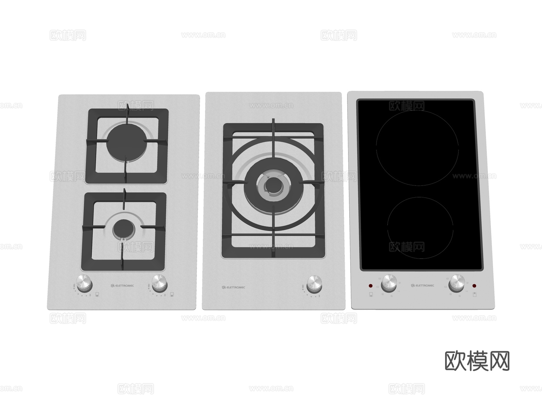 燃气灶 灶台su模型