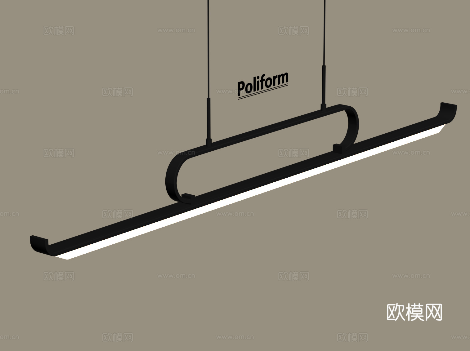 新中式吊灯su模型下载（渲染图2）