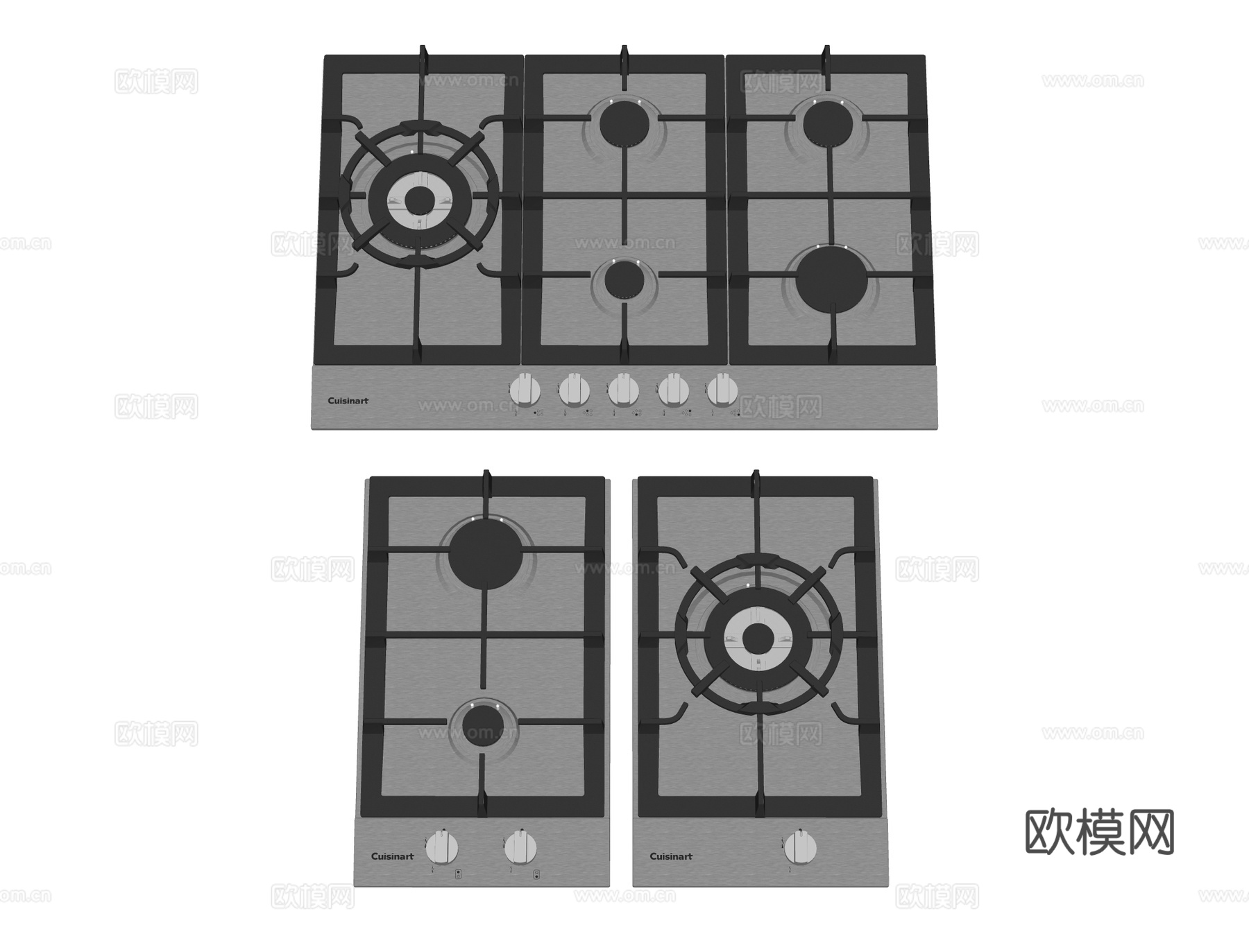 燃气灶 灶台su模型