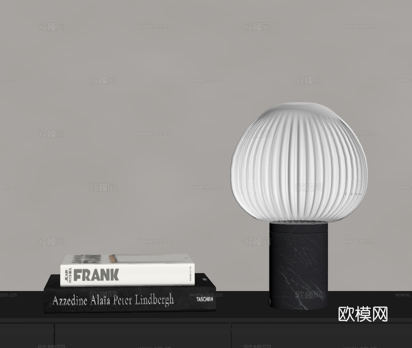 现代台灯su模型