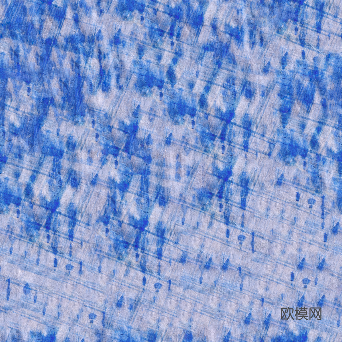 手工扎蓝布纹85