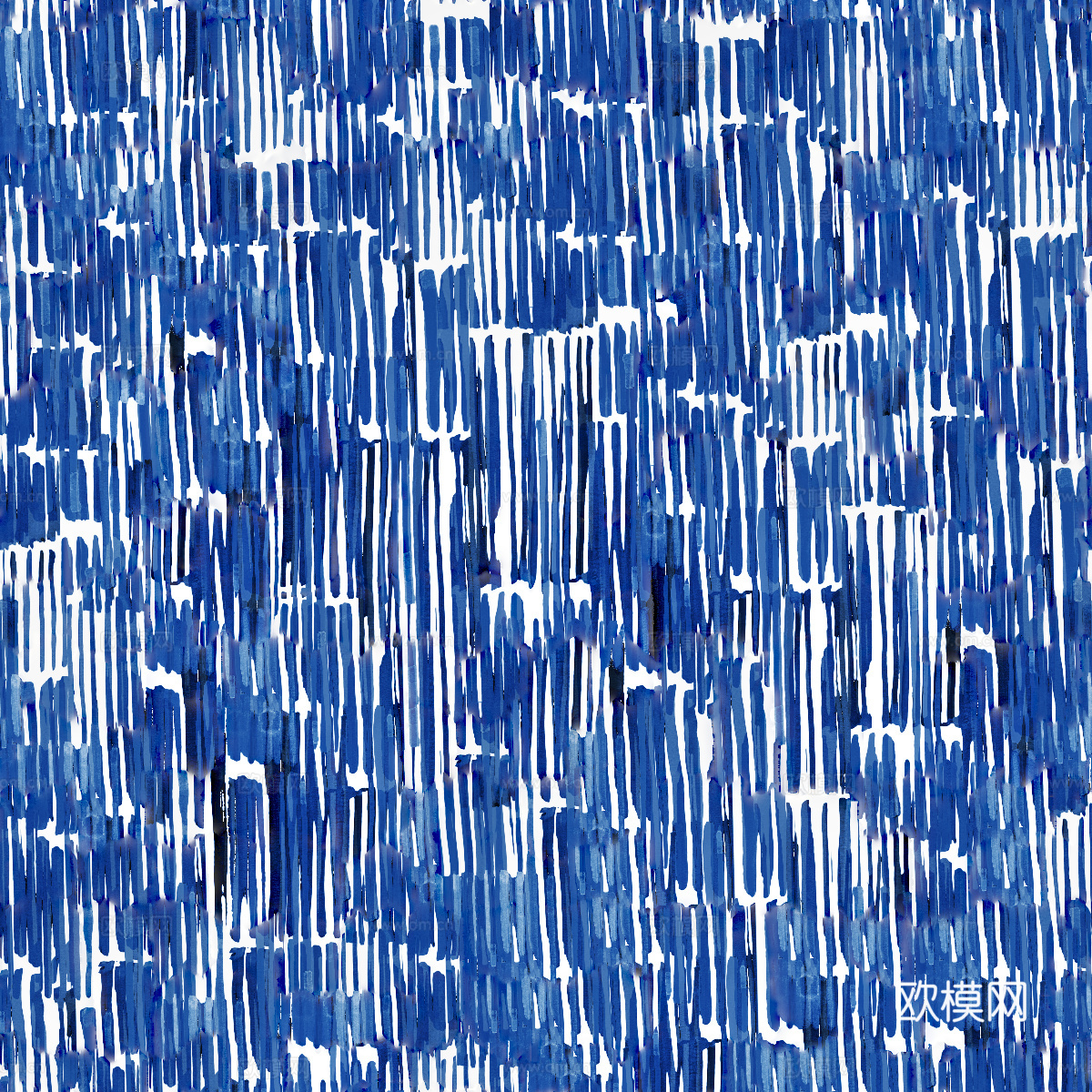 青色靛蓝水彩扎染蜡染布纹纹理40