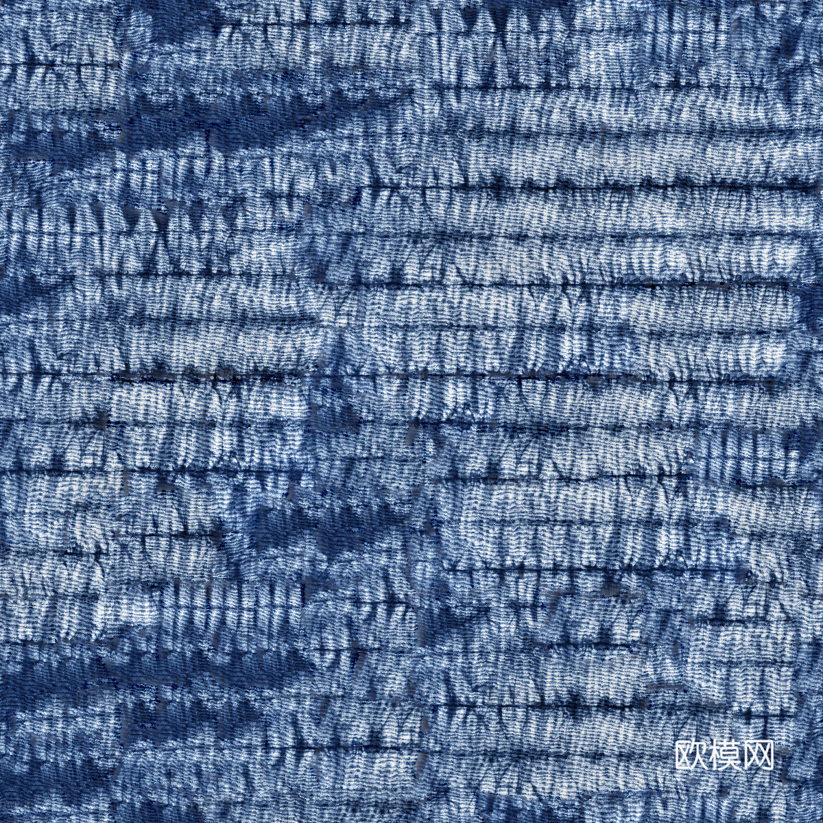 蓝色手工蜡染扎染布纹12下载