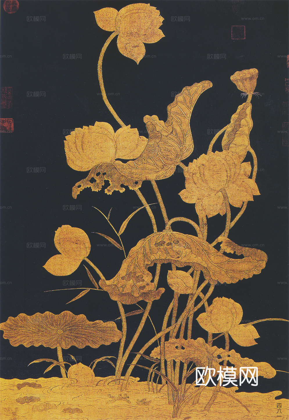 中国传统服饰纹理图案，吉祥图案，富贵图案76下载