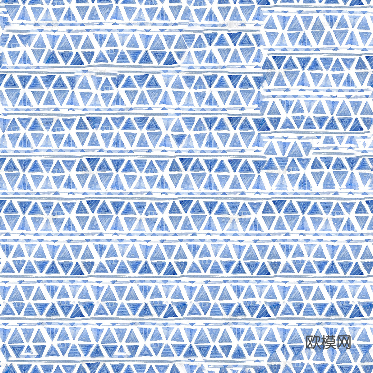 青色靛蓝水彩扎染蜡染布纹纹理24