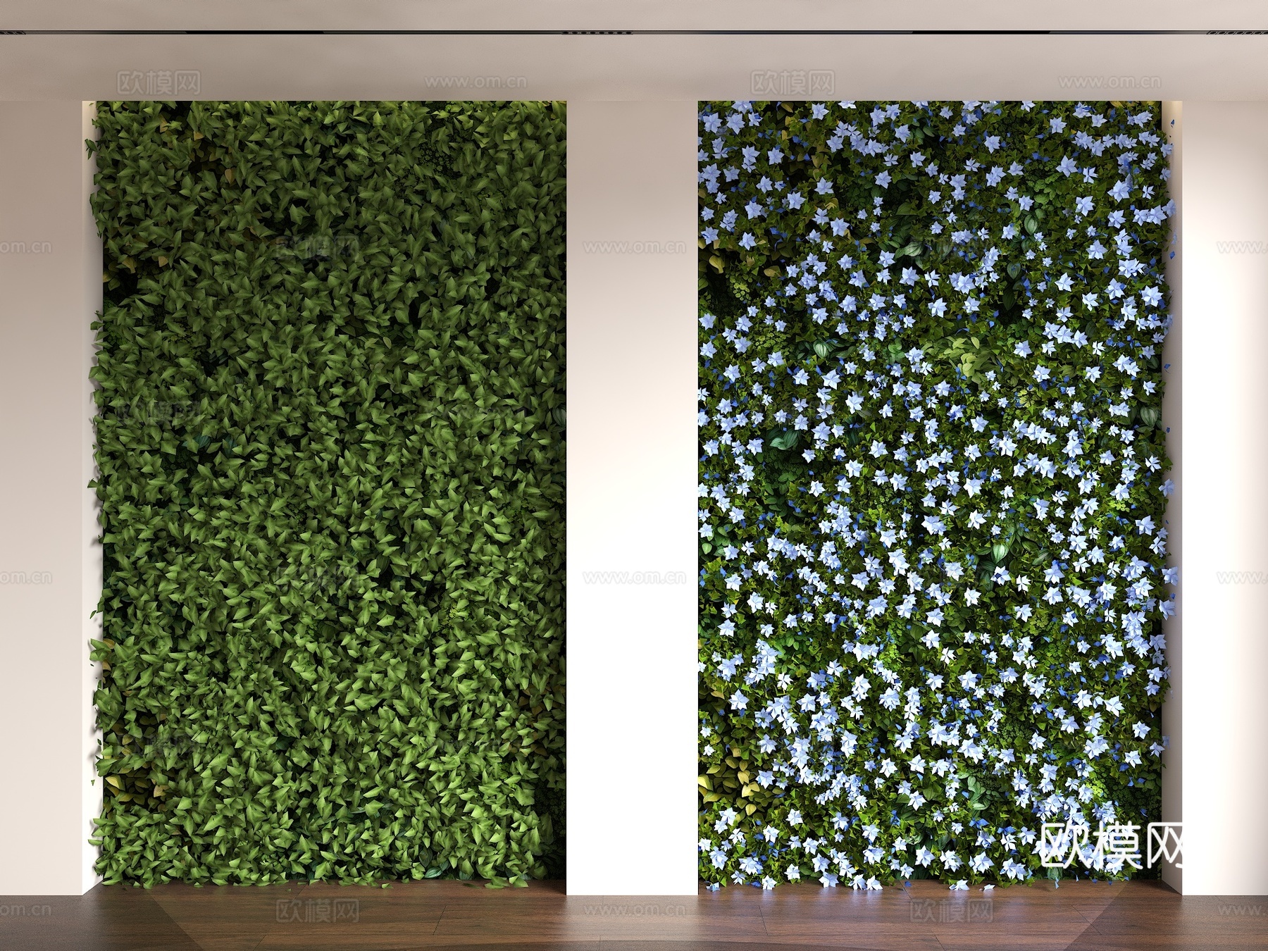 现代植物墙 客厅背景墙 玄关背景 植物背景墙 绿植背景墙 立su模型