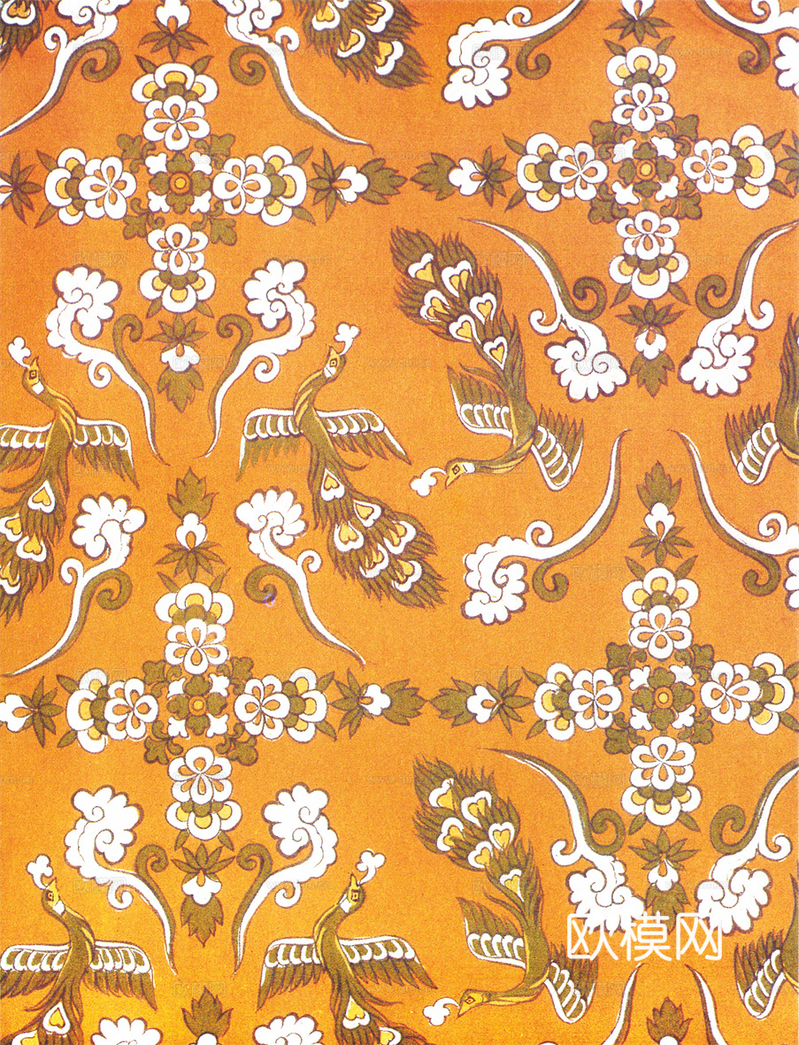 中国传统服饰纹理图案，吉祥图案，富贵图案315