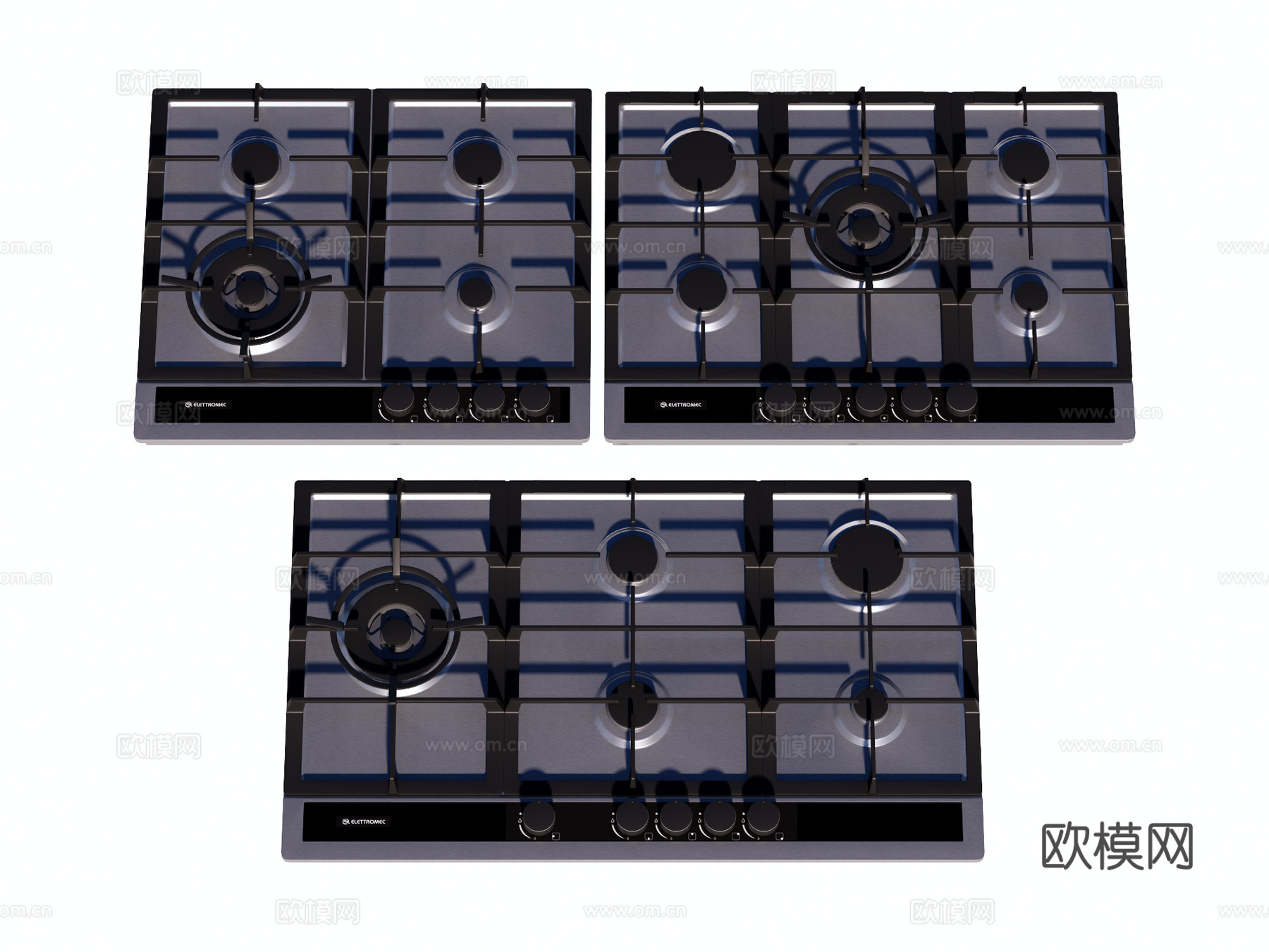 燃气灶 灶台su模型