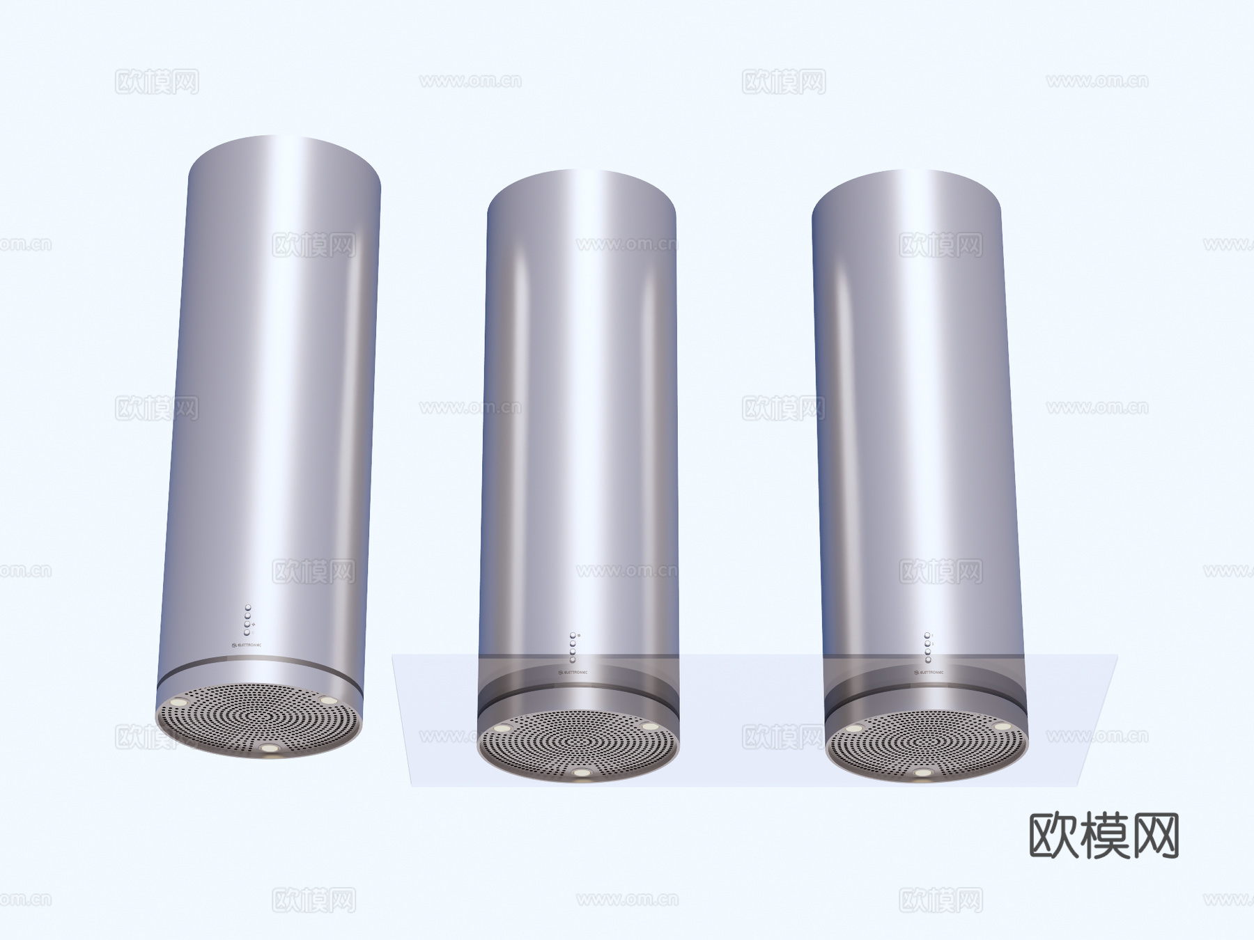 抽油烟机 圆形抽油烟机 中岛抽油烟机su模型