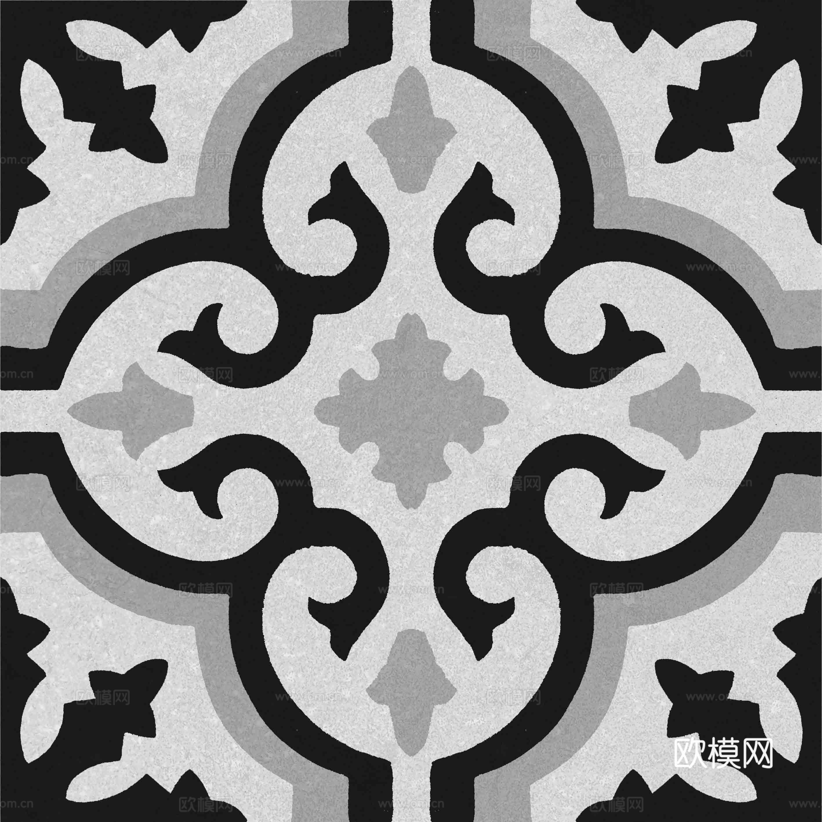 复古风格几何装饰瓷砖纹理