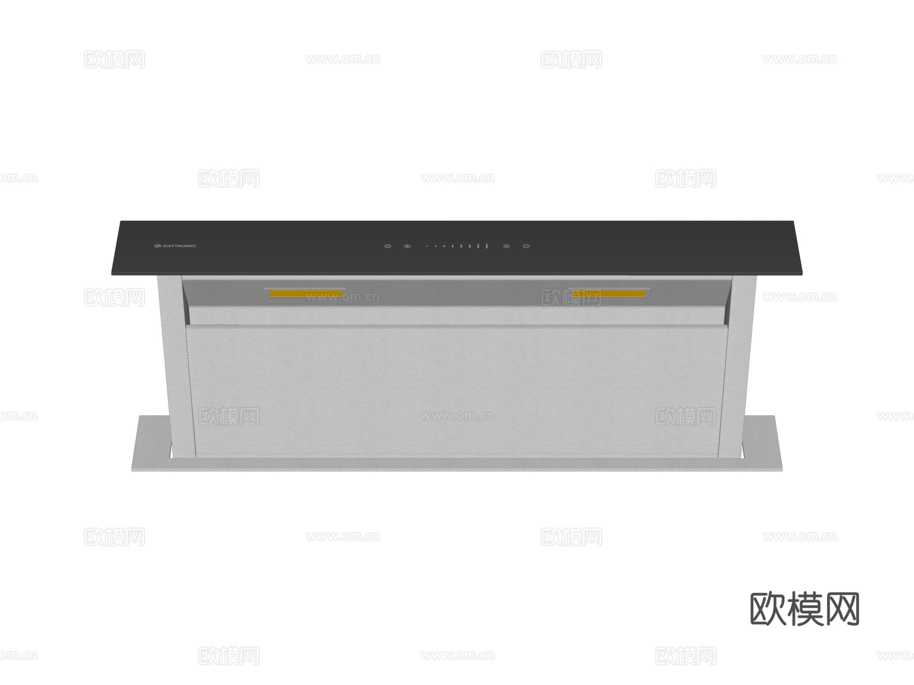 升降式油烟机su模型