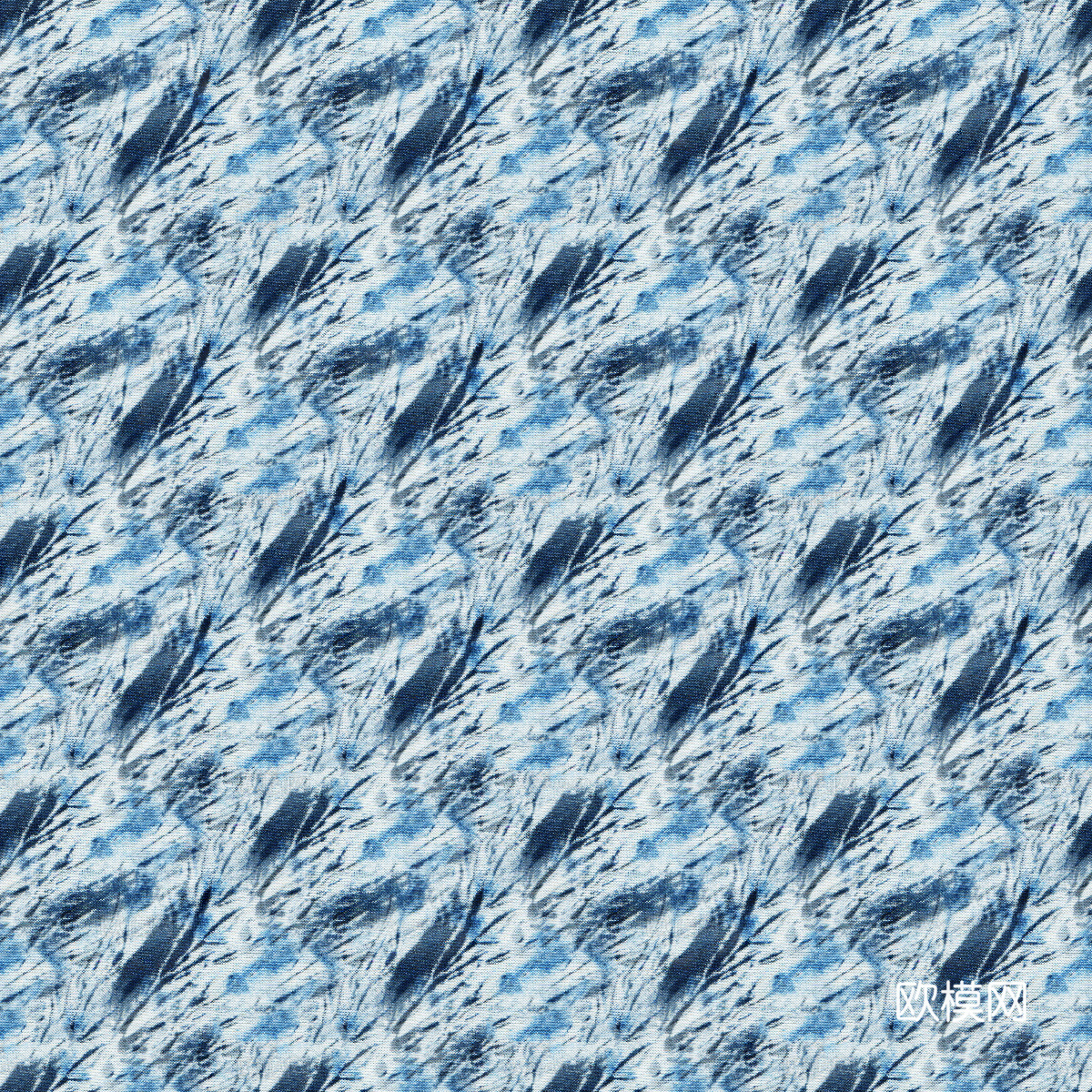 手工扎蓝布纹4