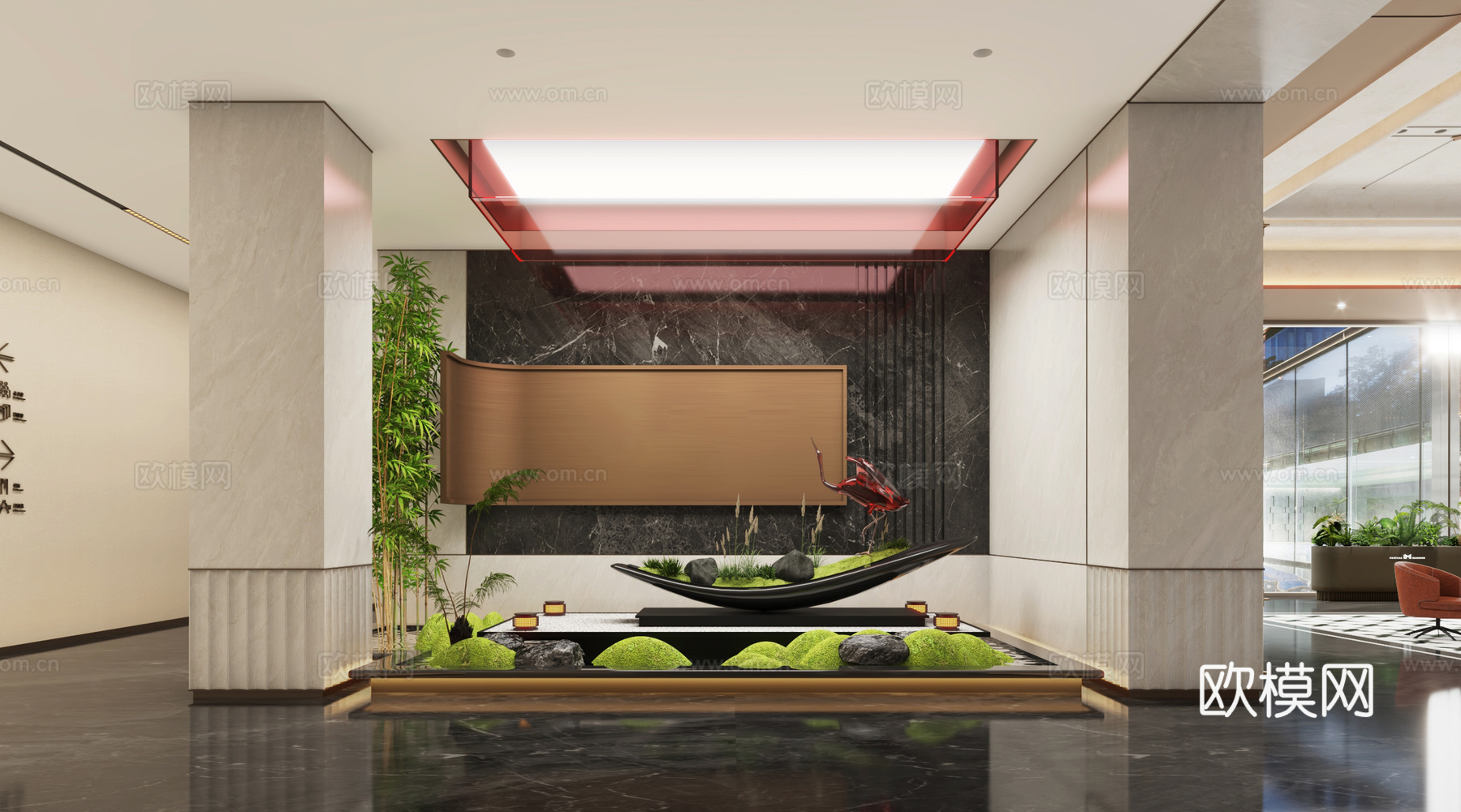 室内景观小品3d模型下载