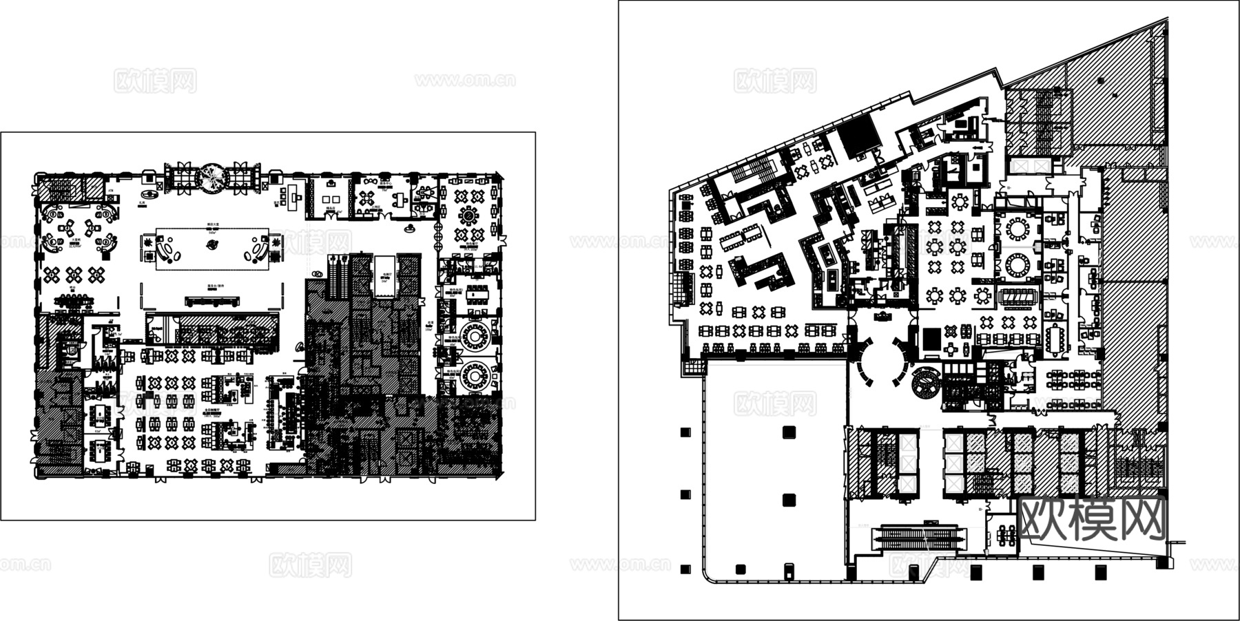 多套酒店大堂CADcad施工图