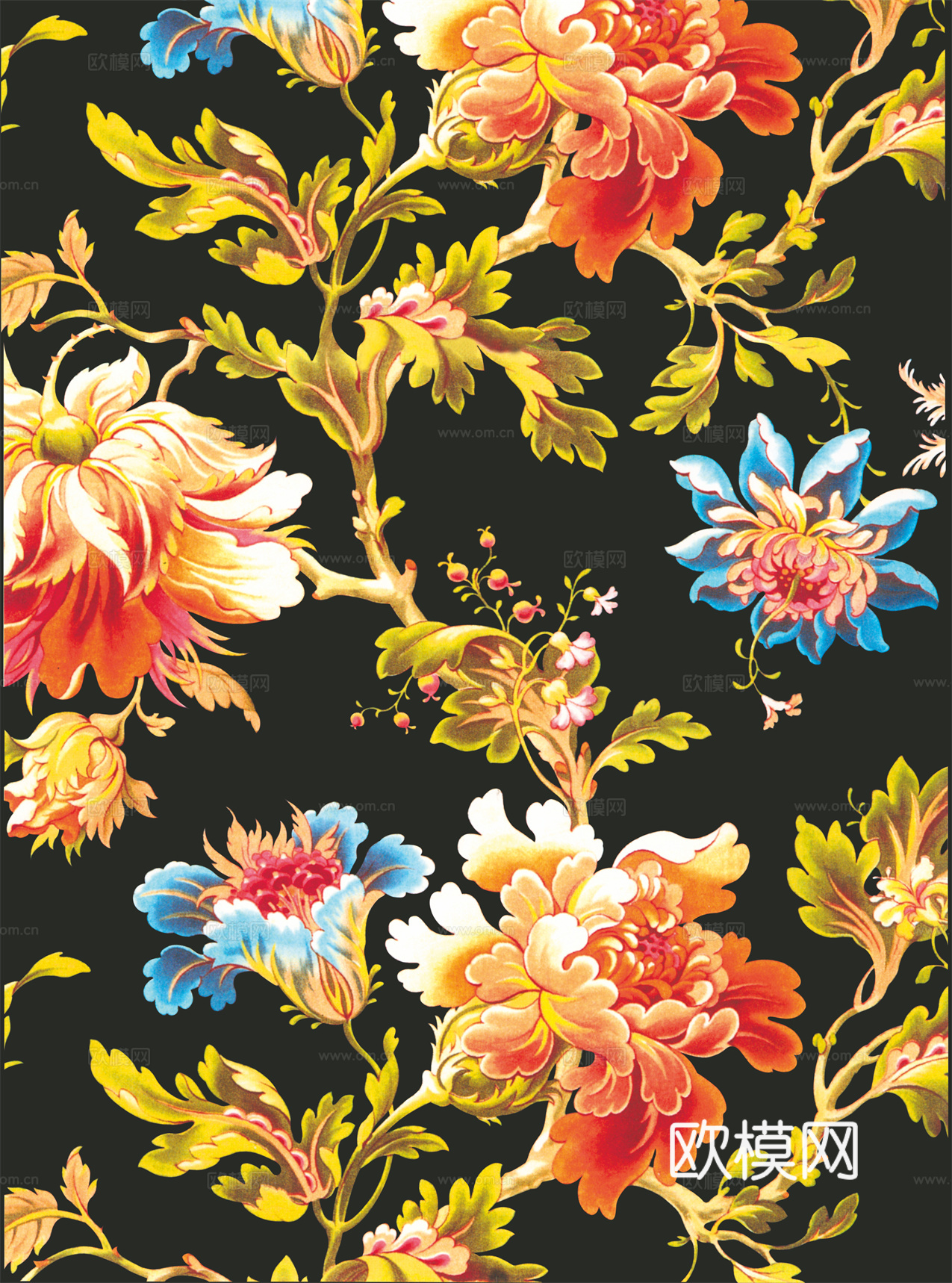 中国传统服饰纹理图案，吉祥图案，富贵图案152