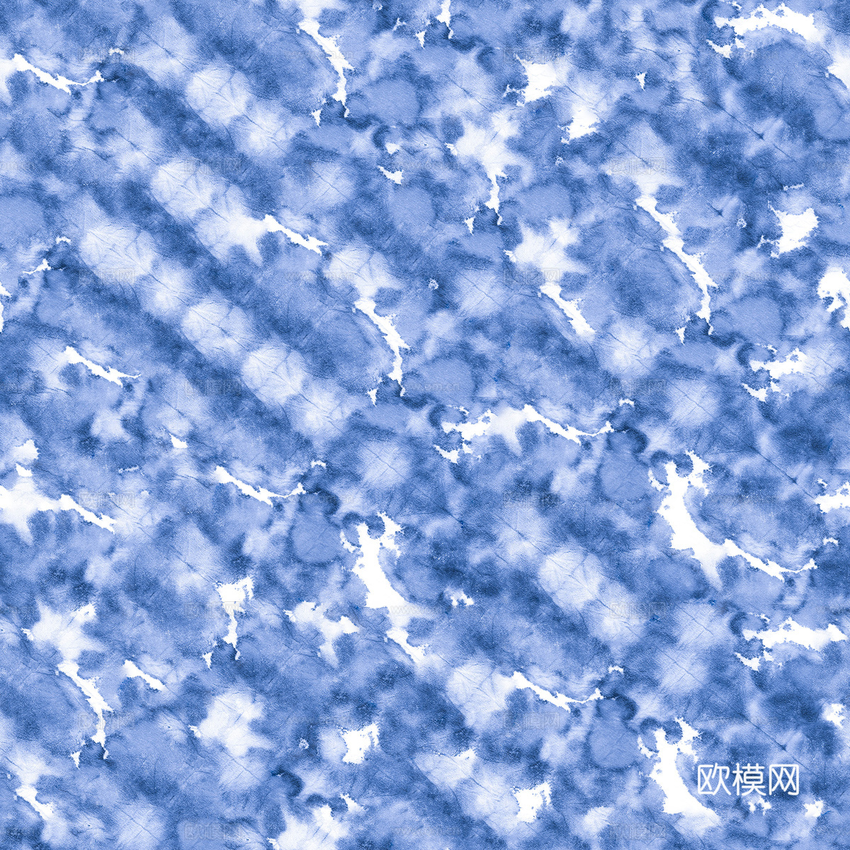 手工扎蓝布纹45