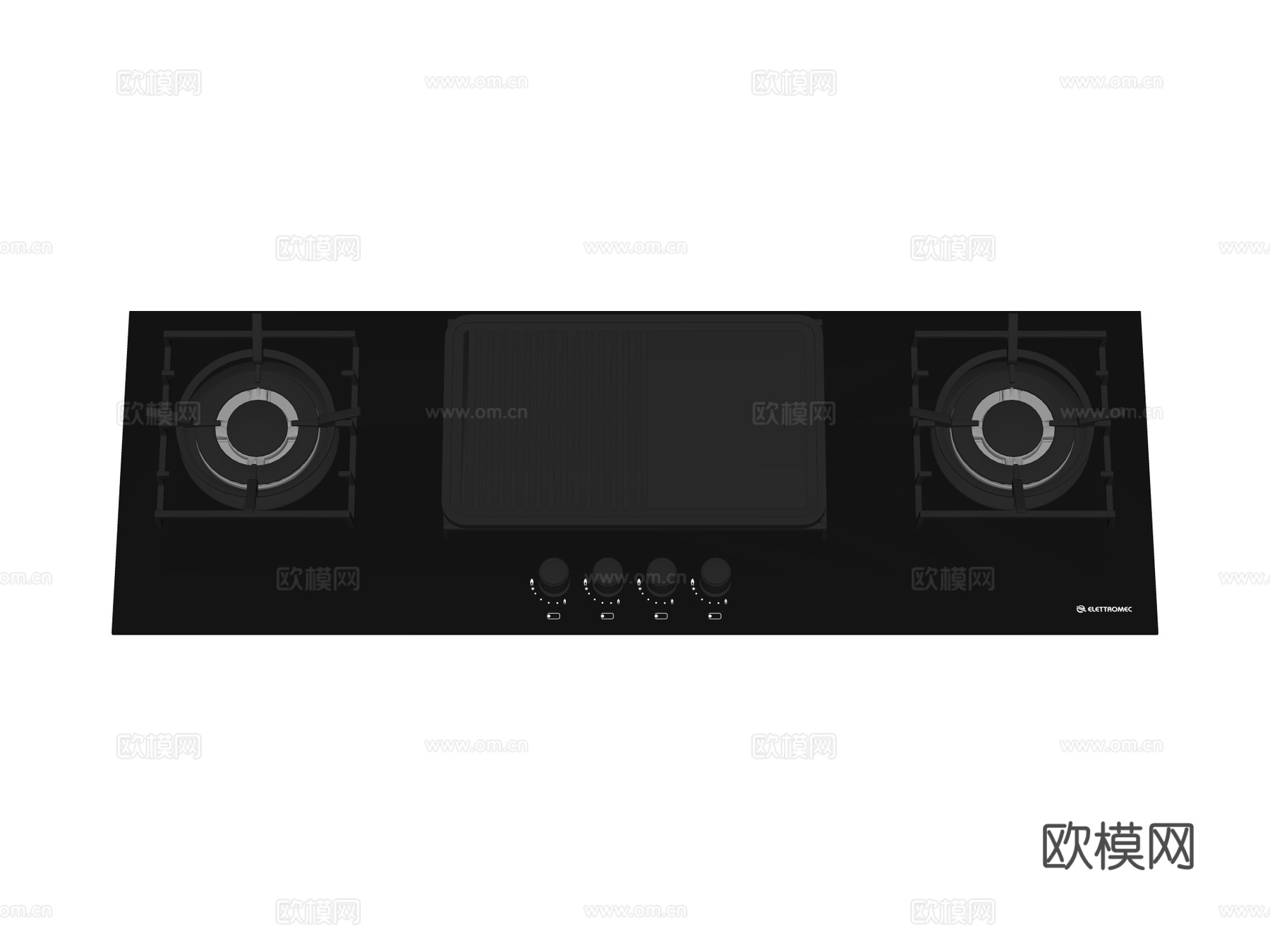 燃气灶 灶台su模型