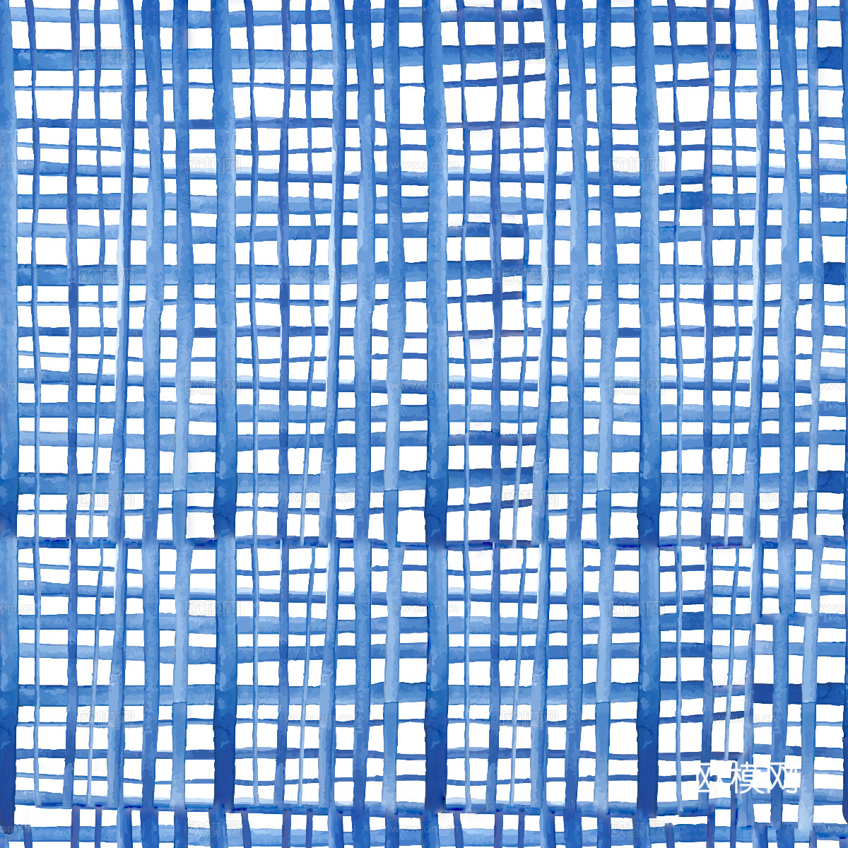 手绘蓝色水彩蜡染扎染印花布纹26