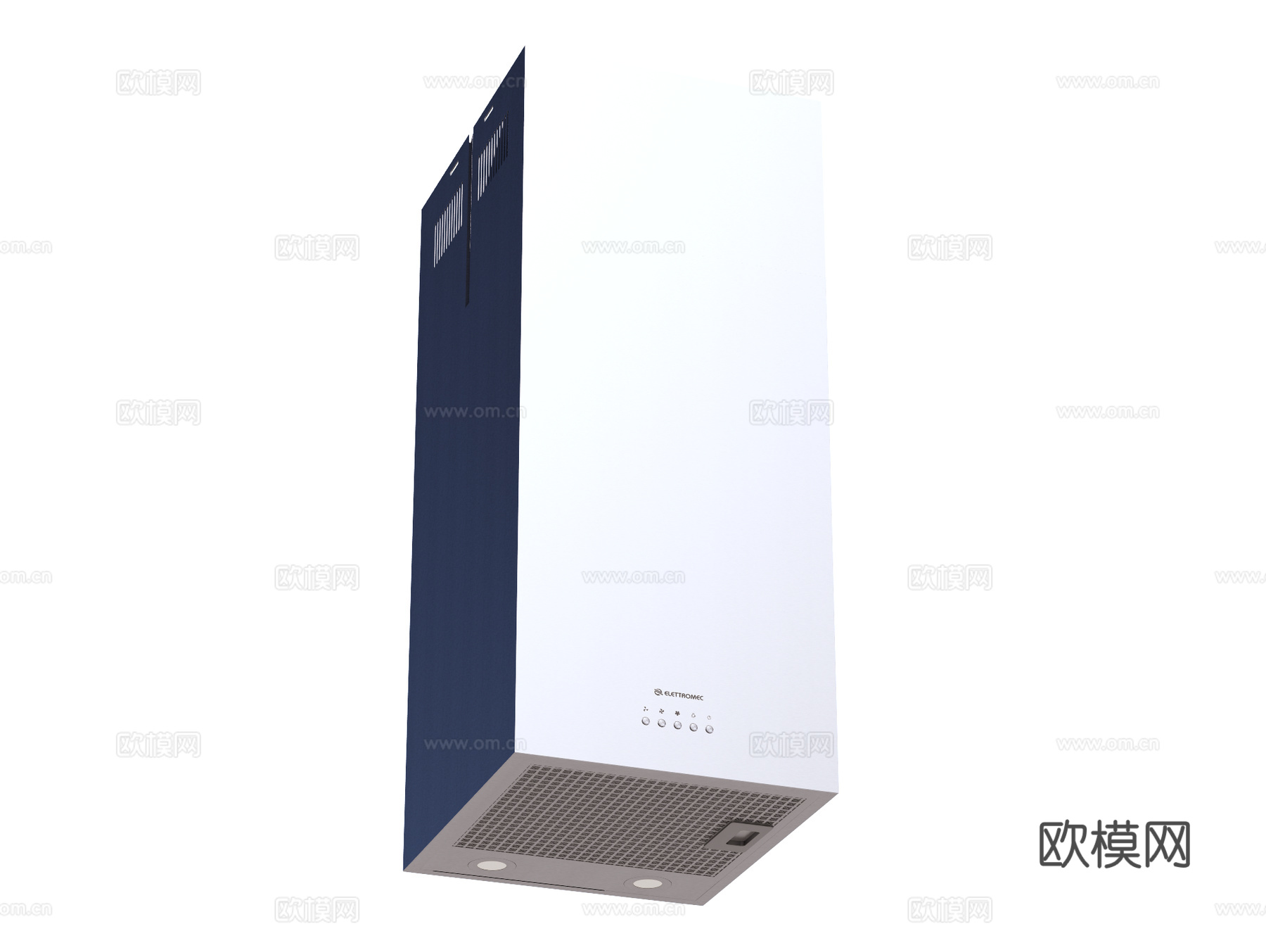 抽油烟机 方形抽油烟机su模型